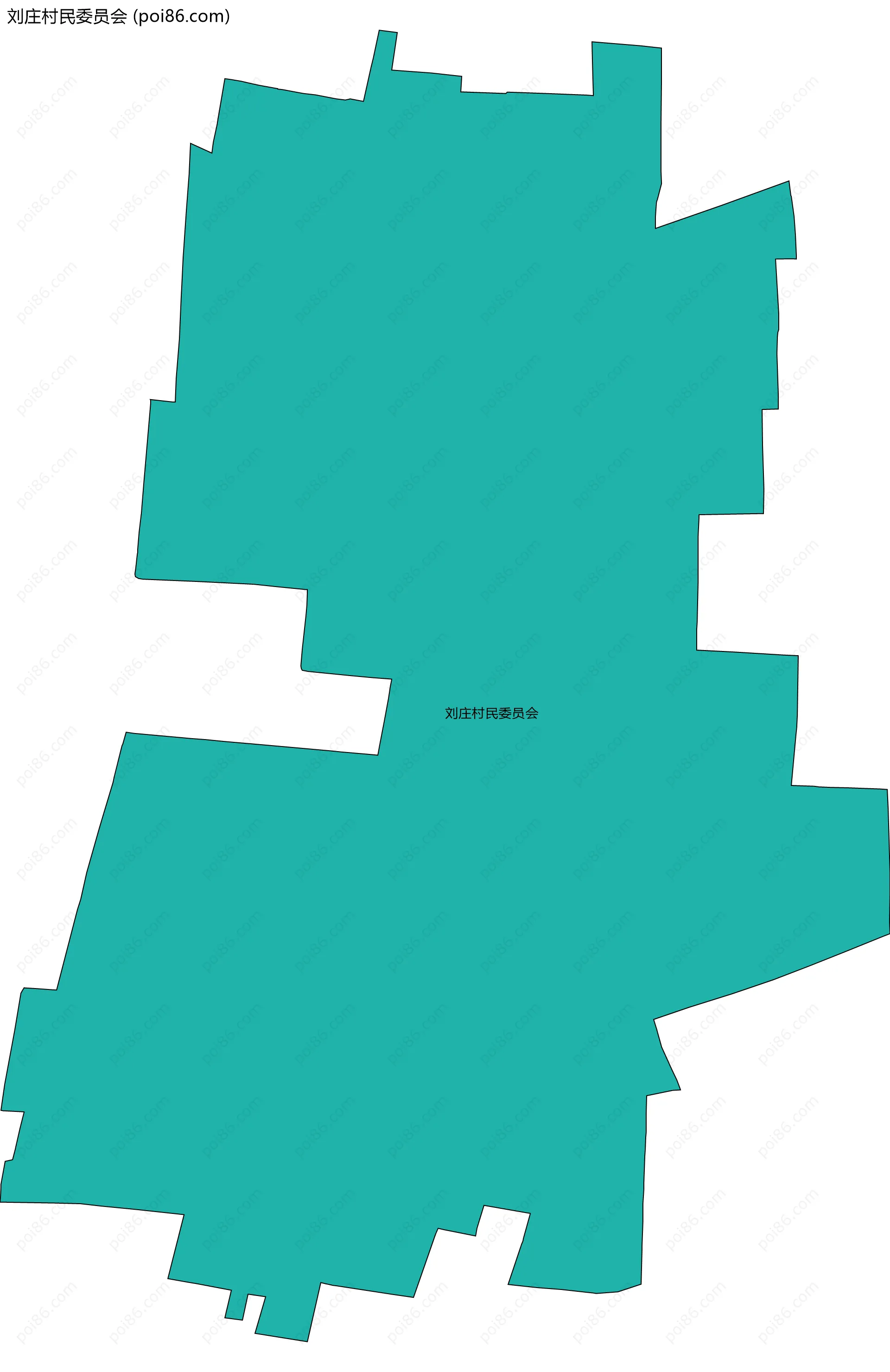 刘庄村民委员会边界地图