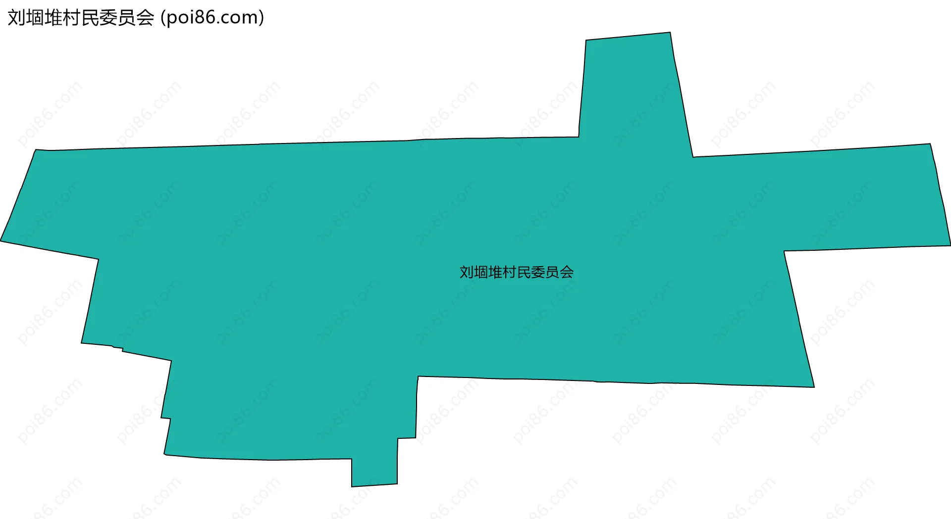刘堌堆村民委员会边界地图