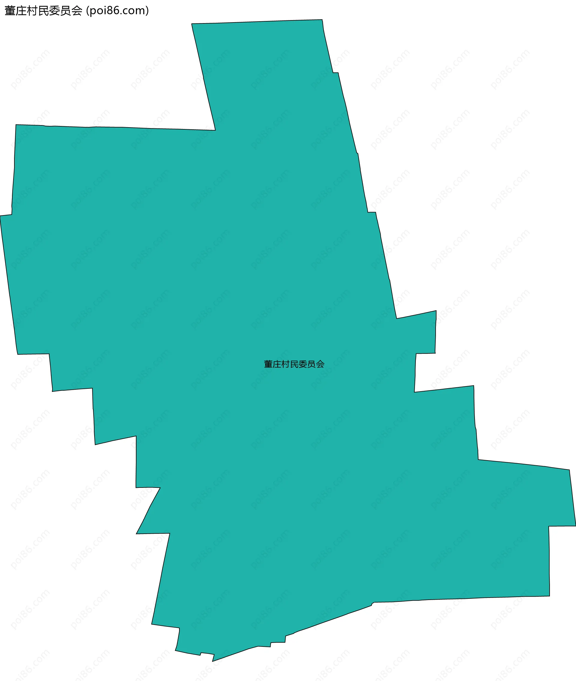 董庄村民委员会边界地图