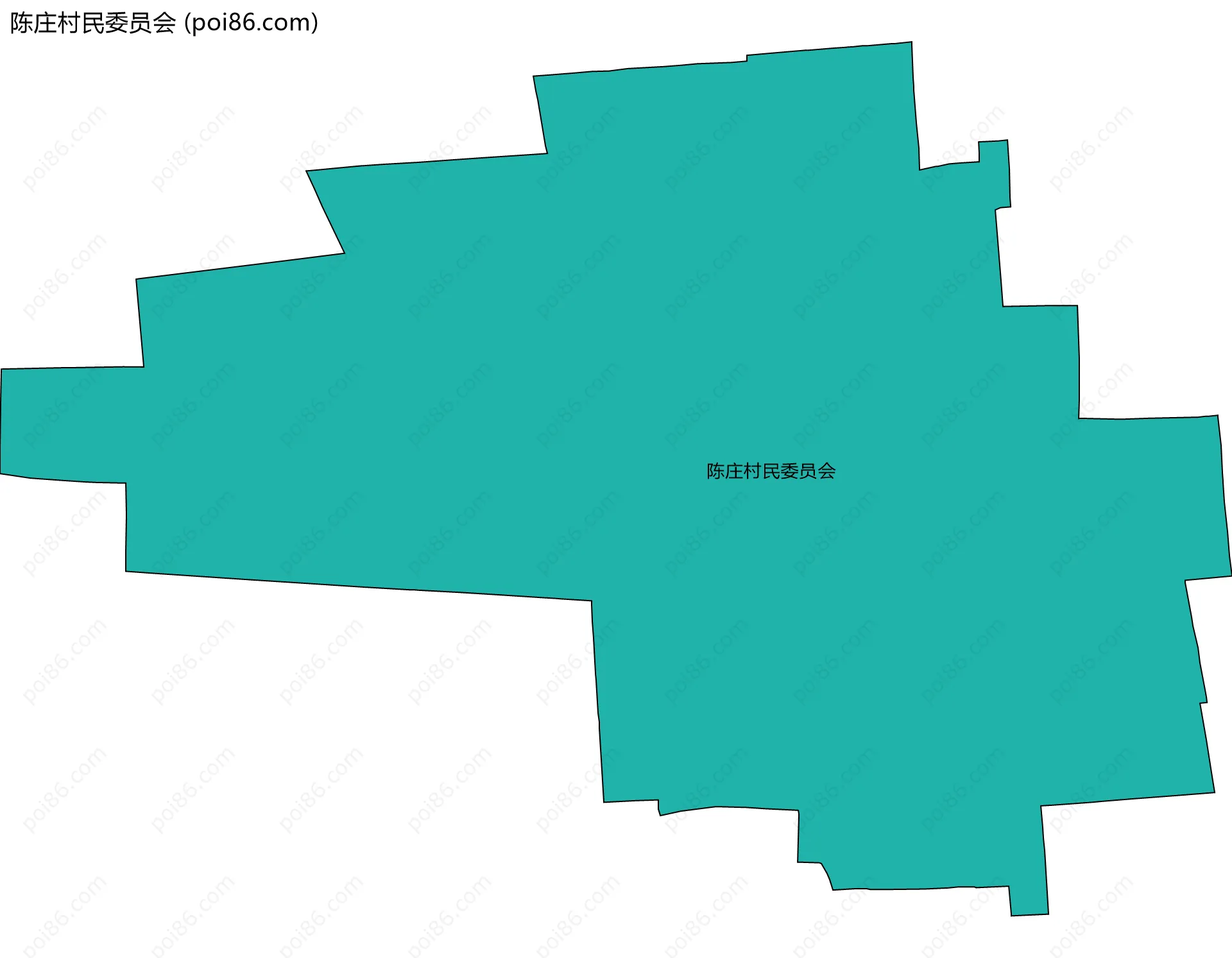 陈庄村民委员会边界地图