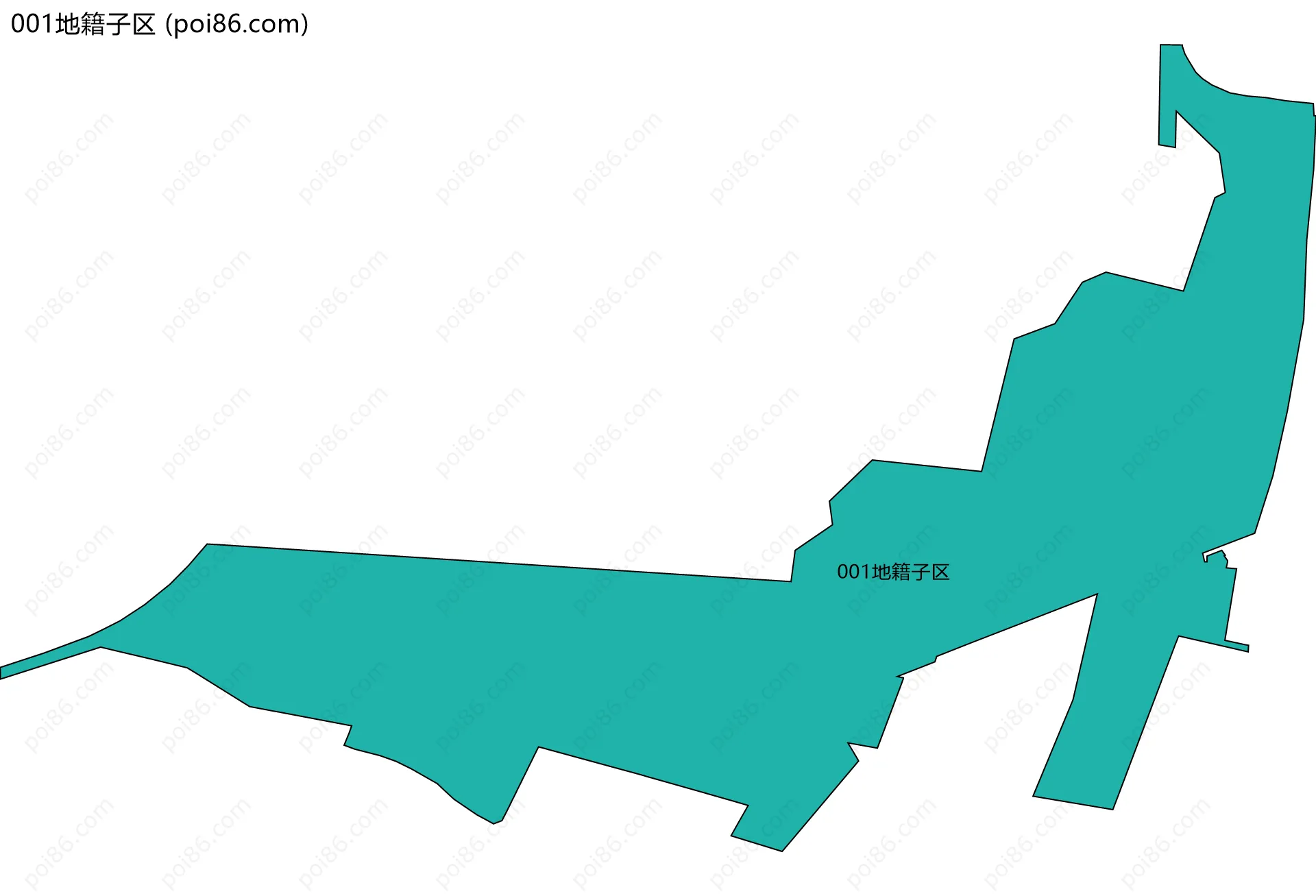 001地籍子区边界地图