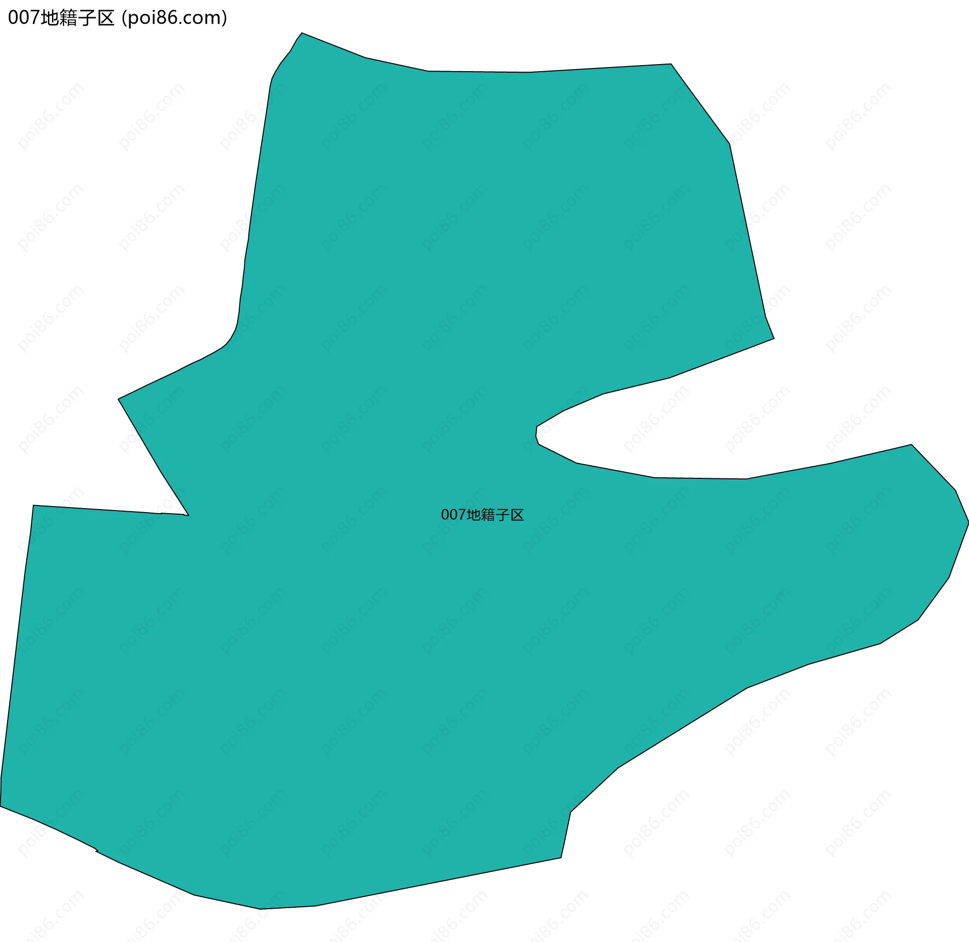 007地籍子区边界地图