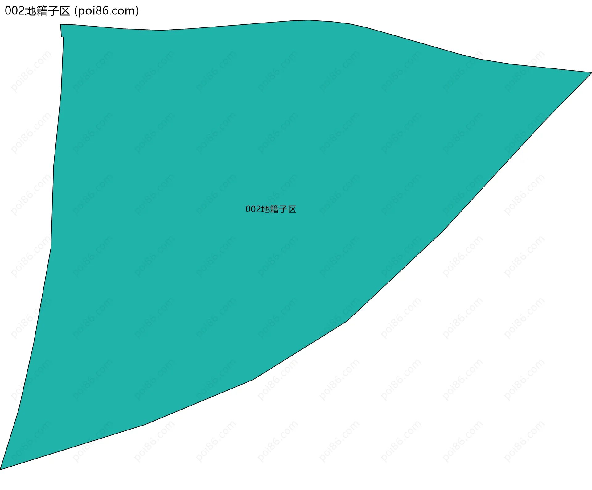 002地籍子区边界地图