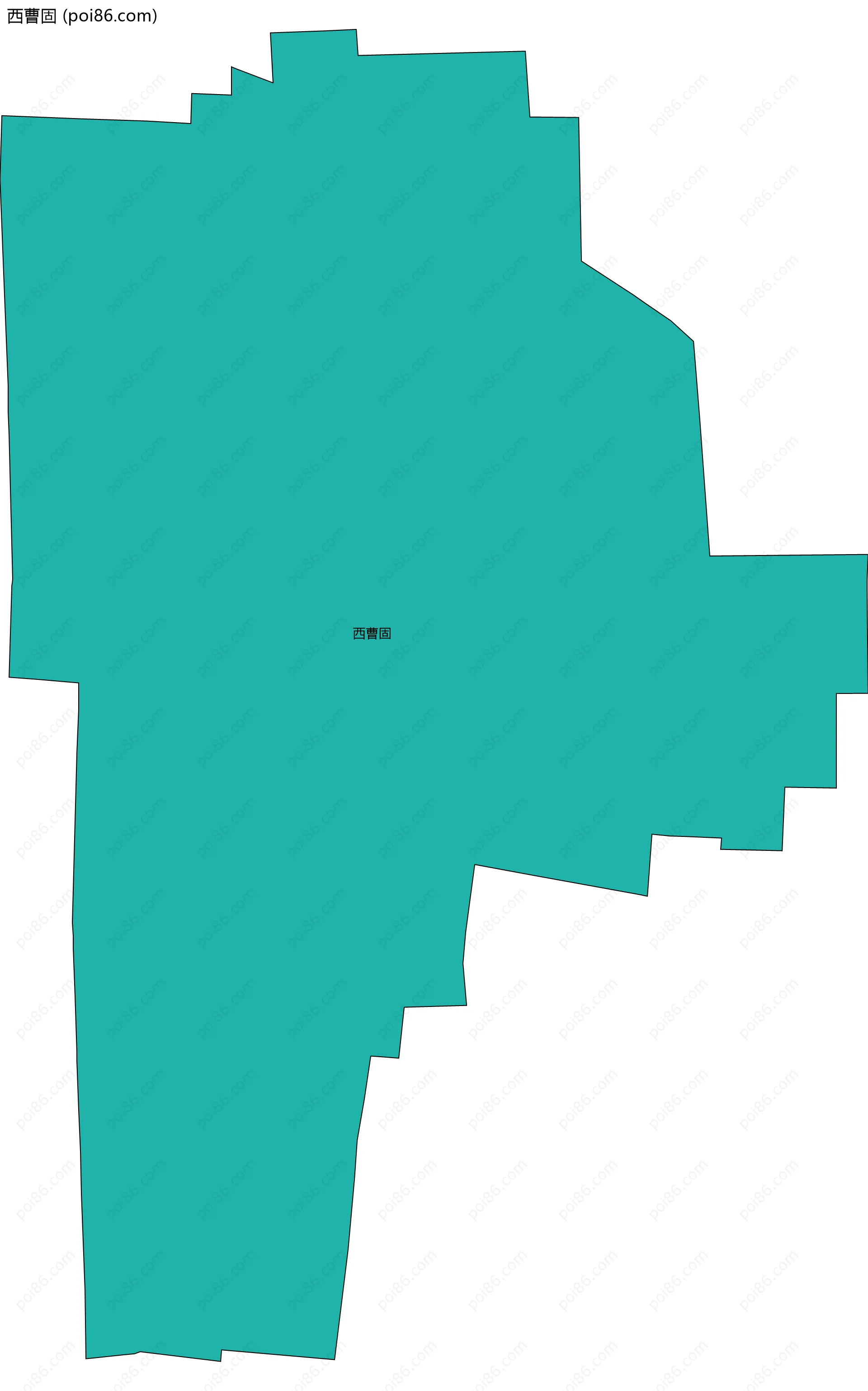 西曹固边界地图