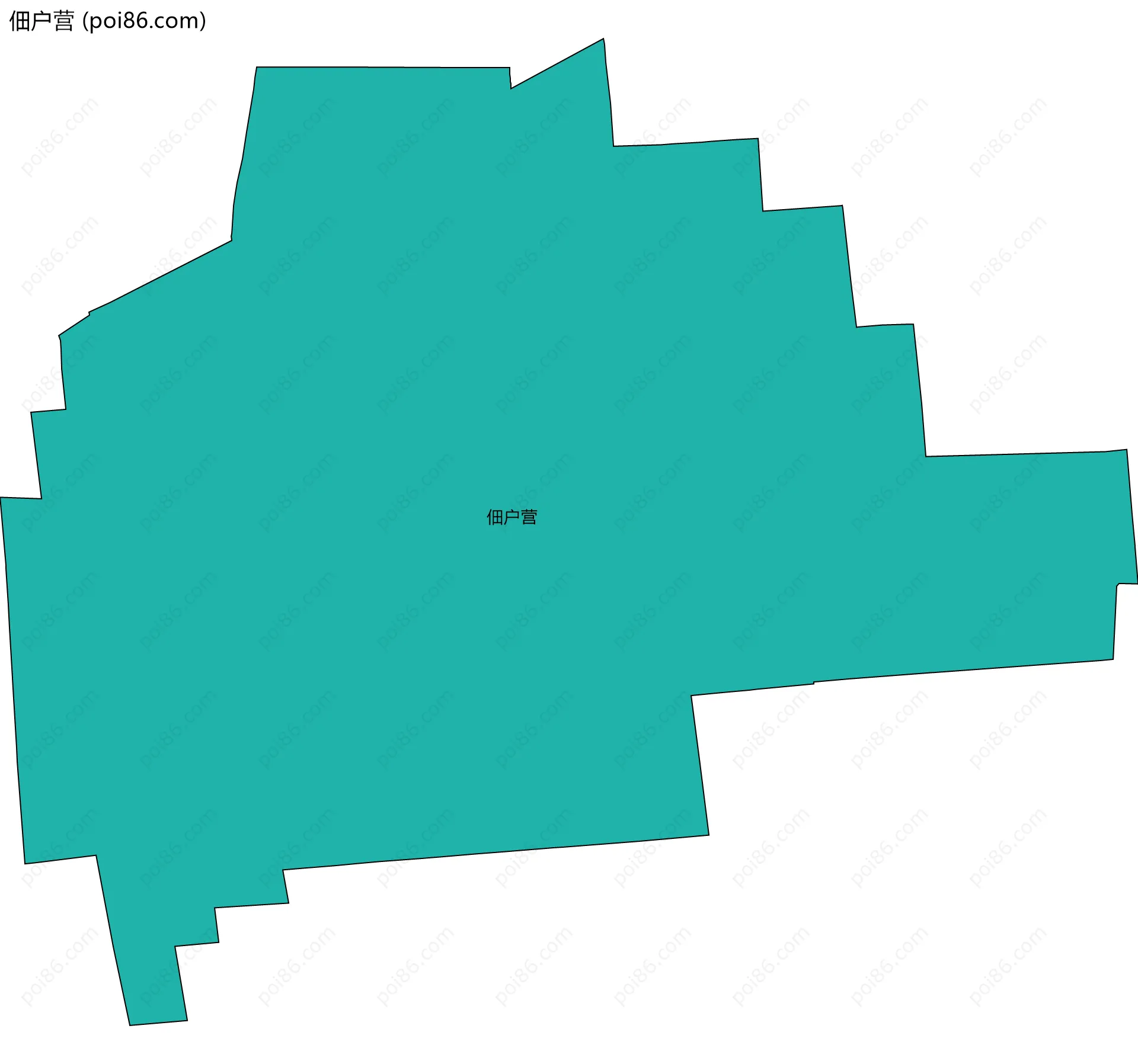 佃户营边界地图