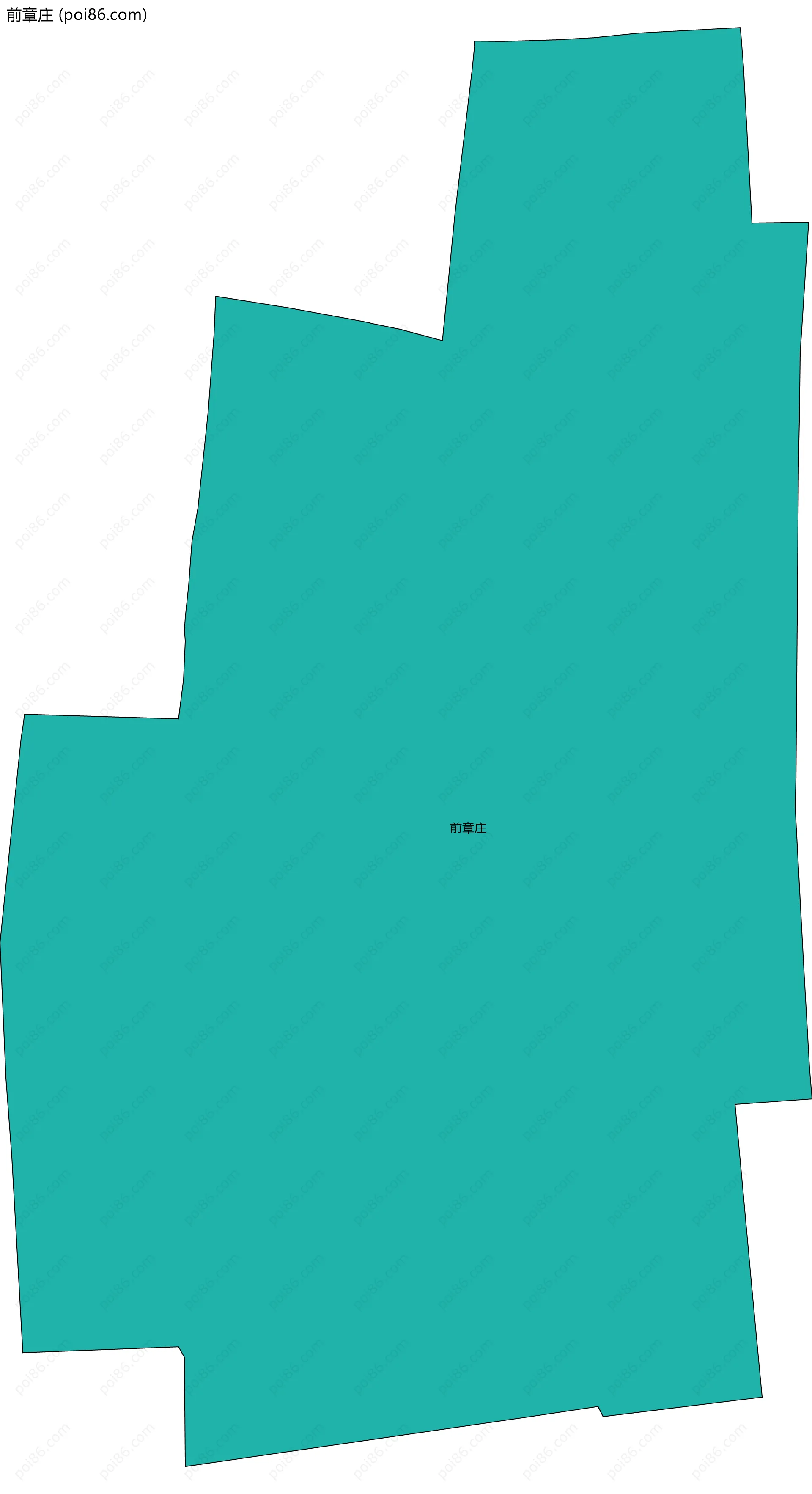 前章庄边界地图