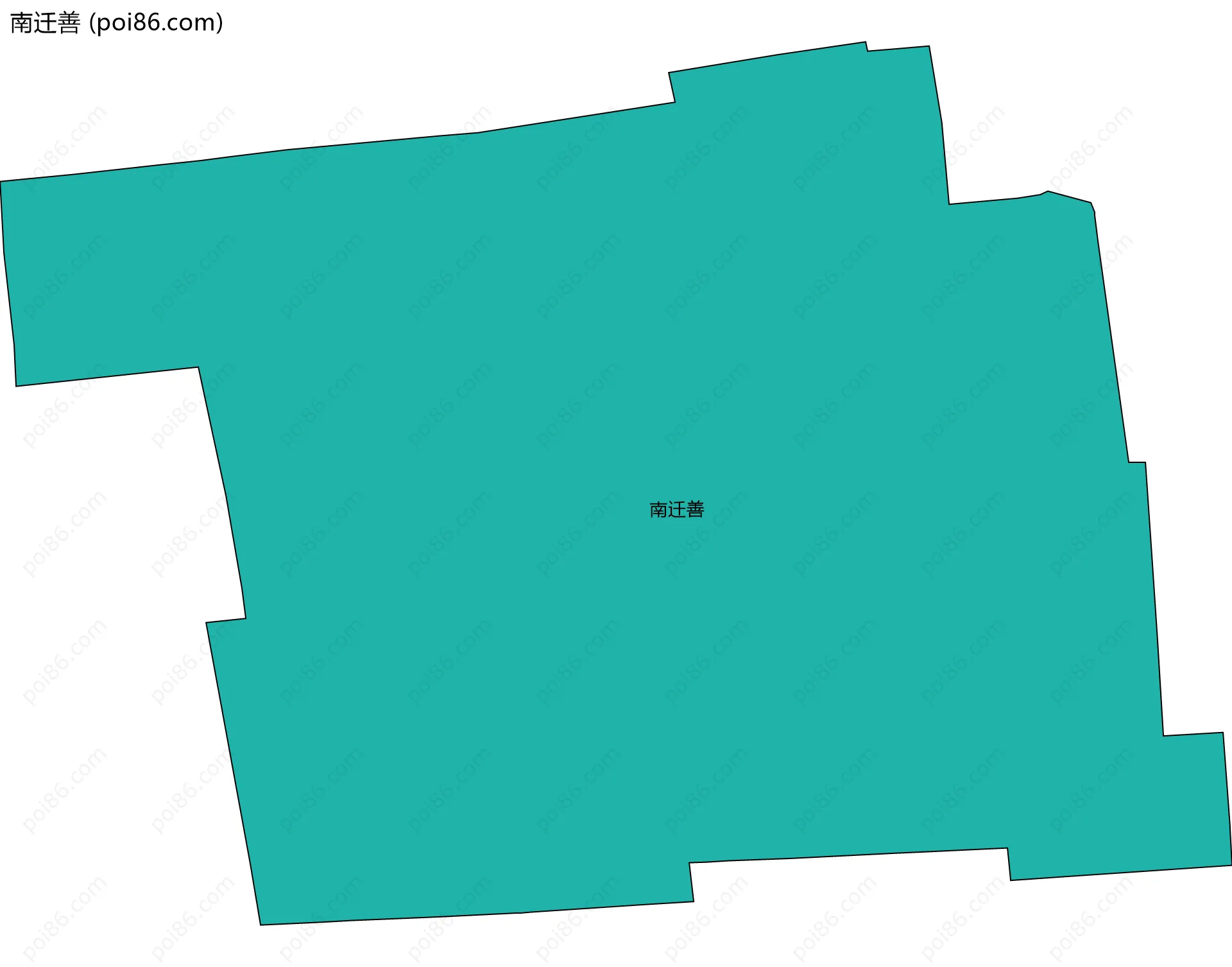 南迁善边界地图