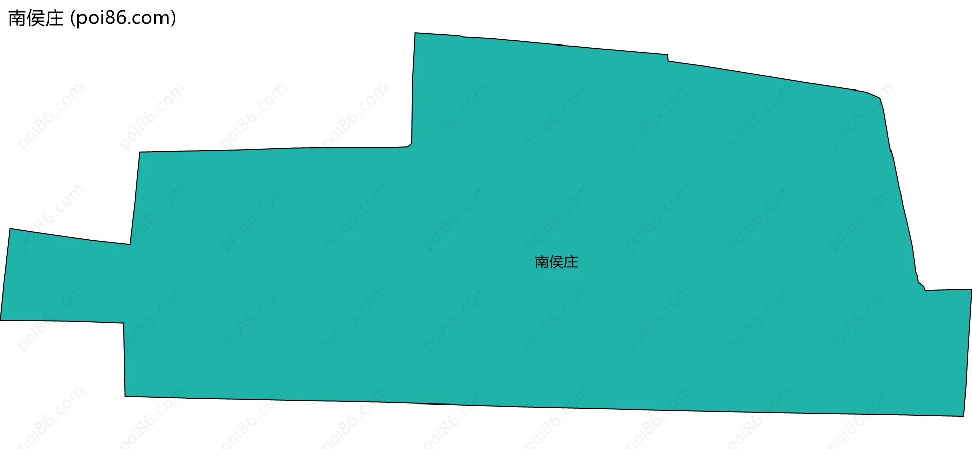 南侯庄边界地图