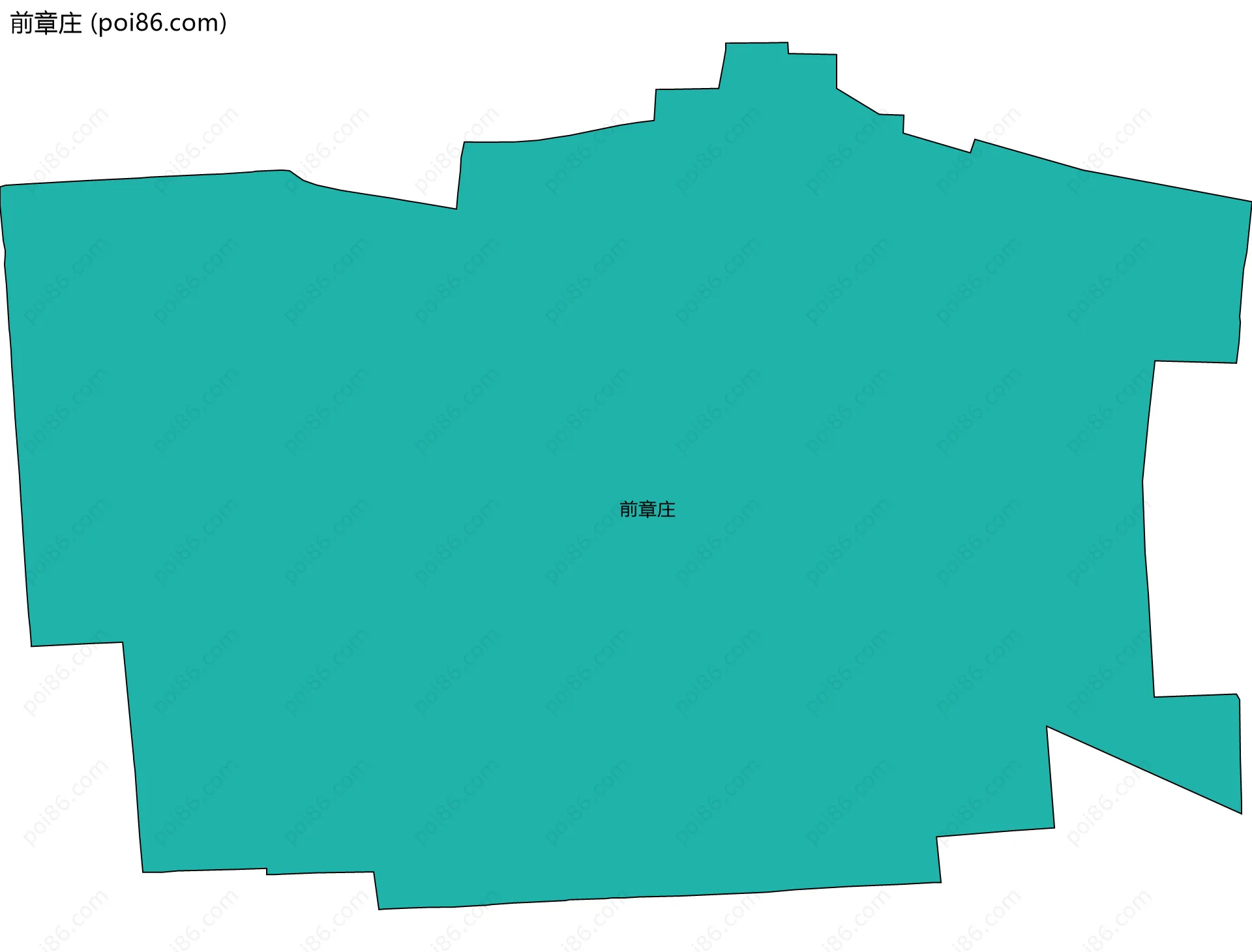 前章庄边界地图