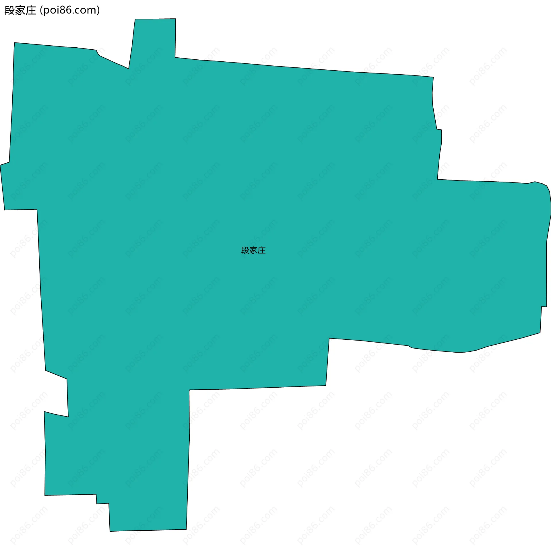 段家庄边界地图