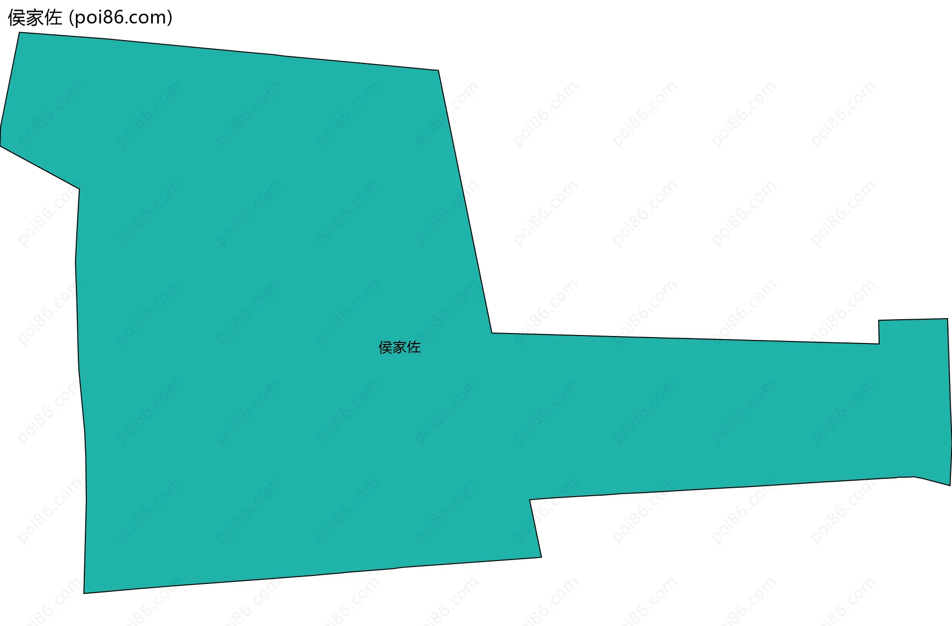 侯家佐边界地图