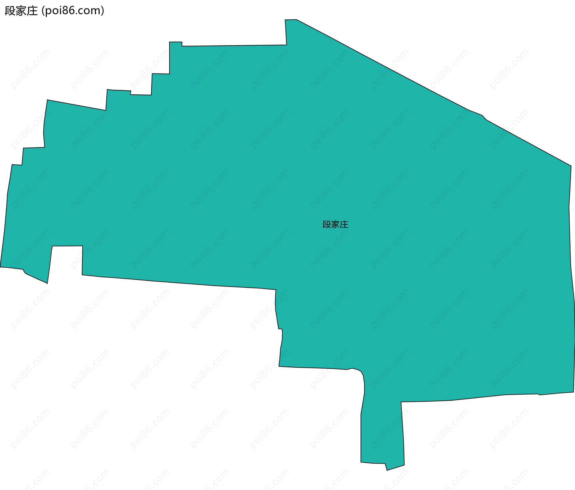 段家庄边界地图