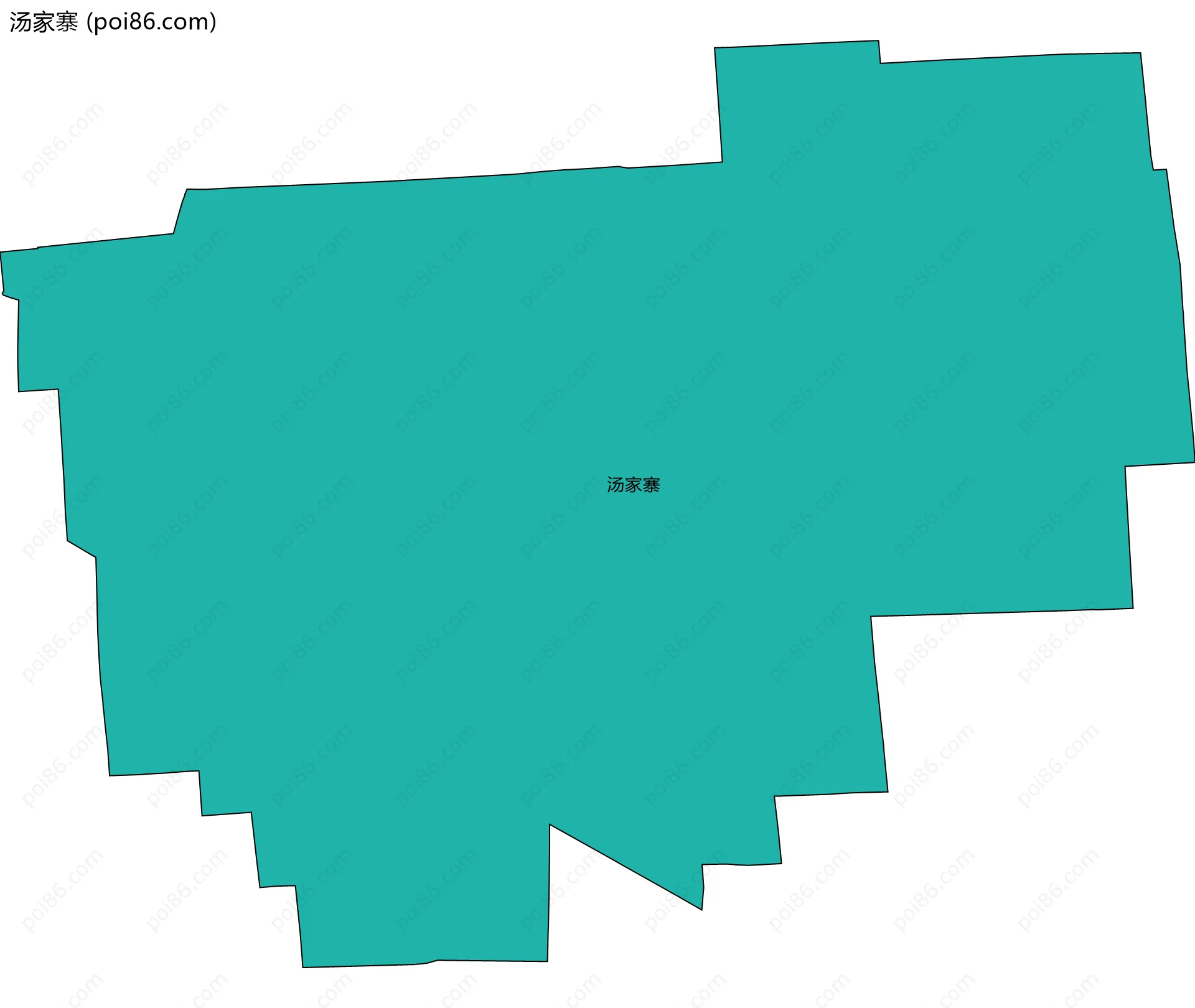 汤家寨边界地图