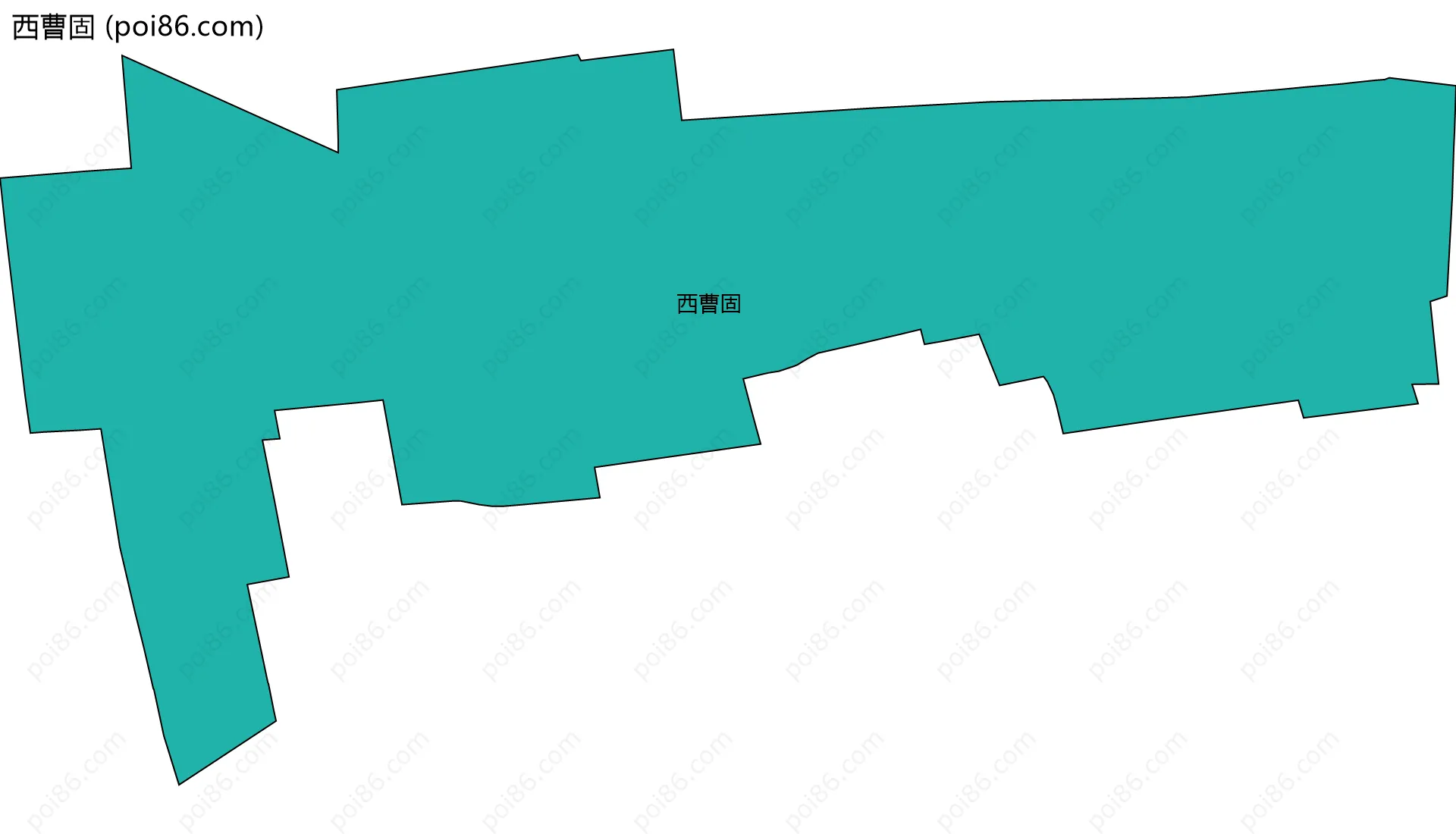 西曹固边界地图