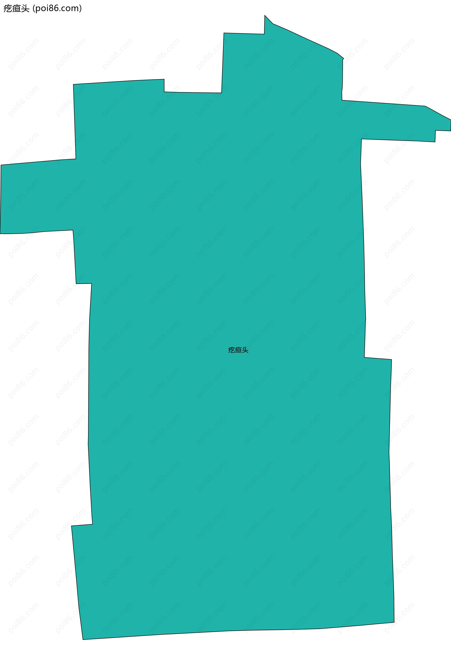 疙疸头边界地图