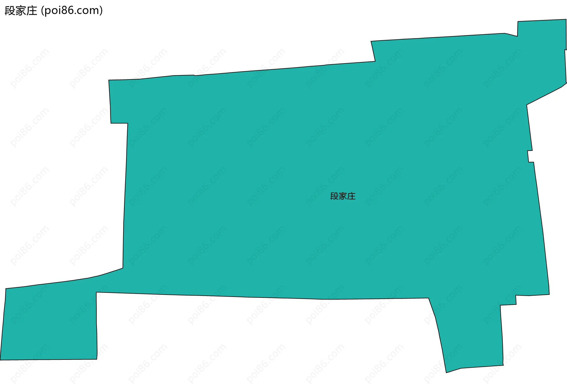 段家庄边界地图
