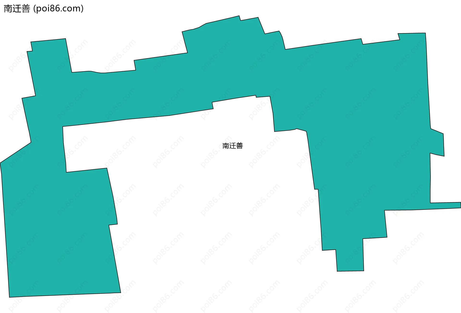 南迁善边界地图