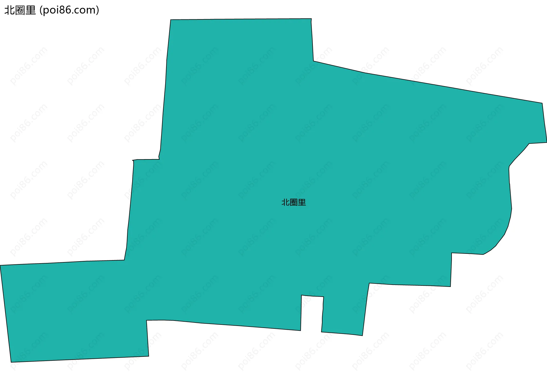 北圈里边界地图