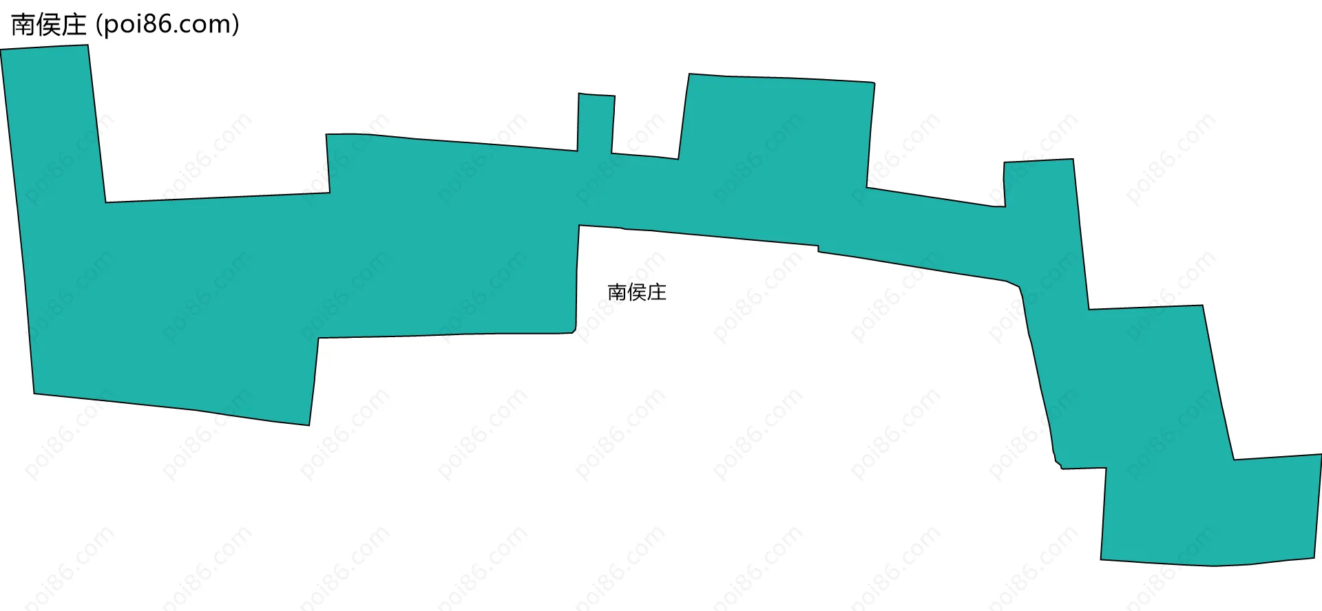 南侯庄边界地图