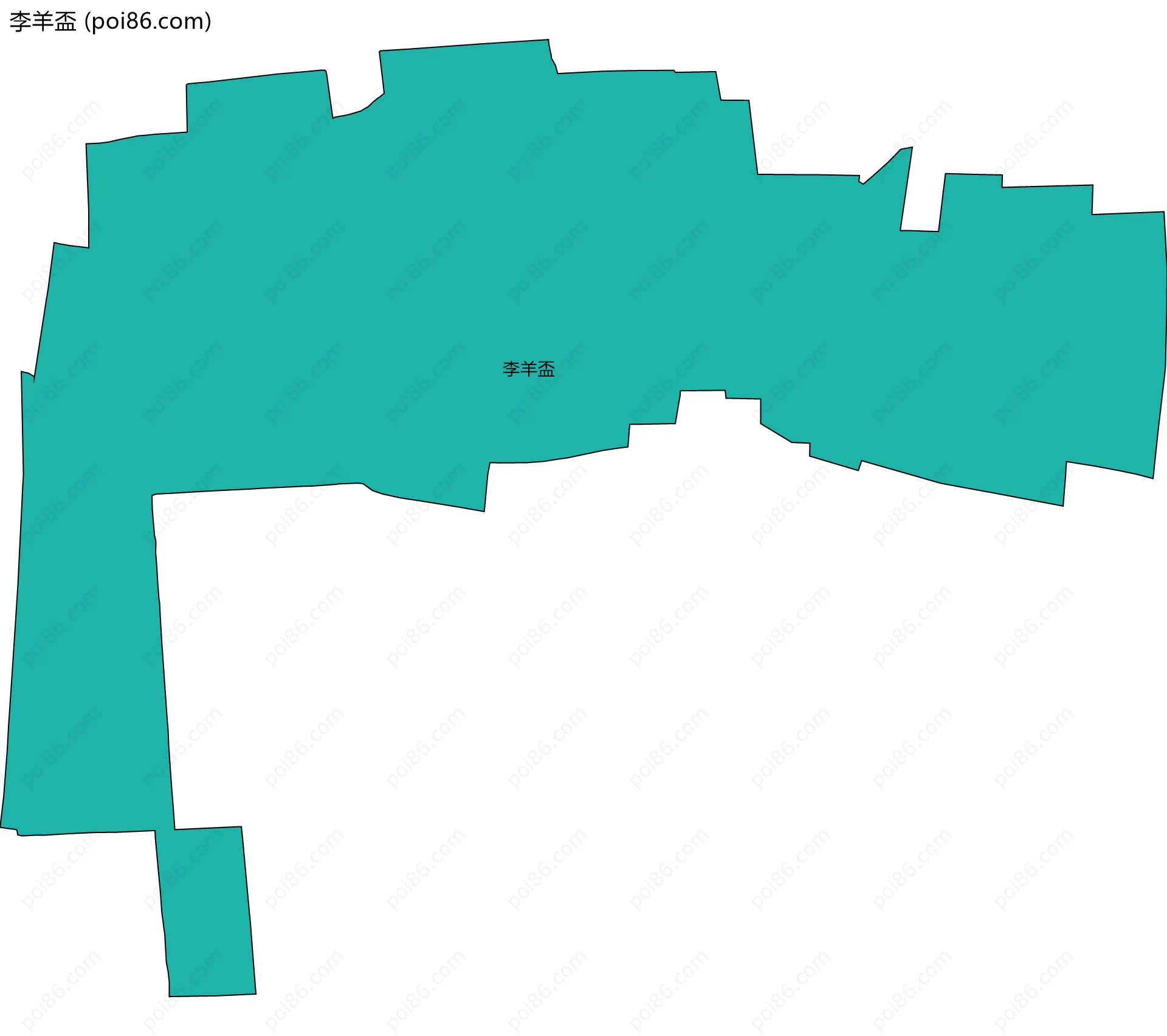 李羊盃边界地图