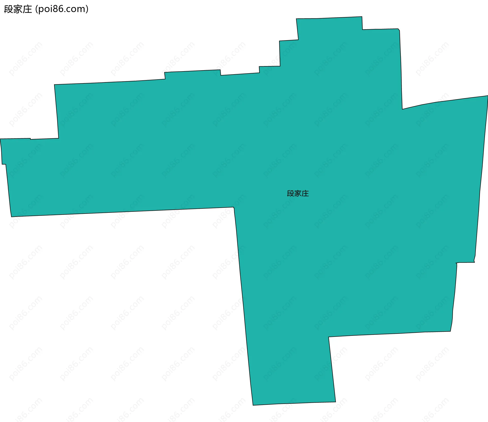 段家庄边界地图