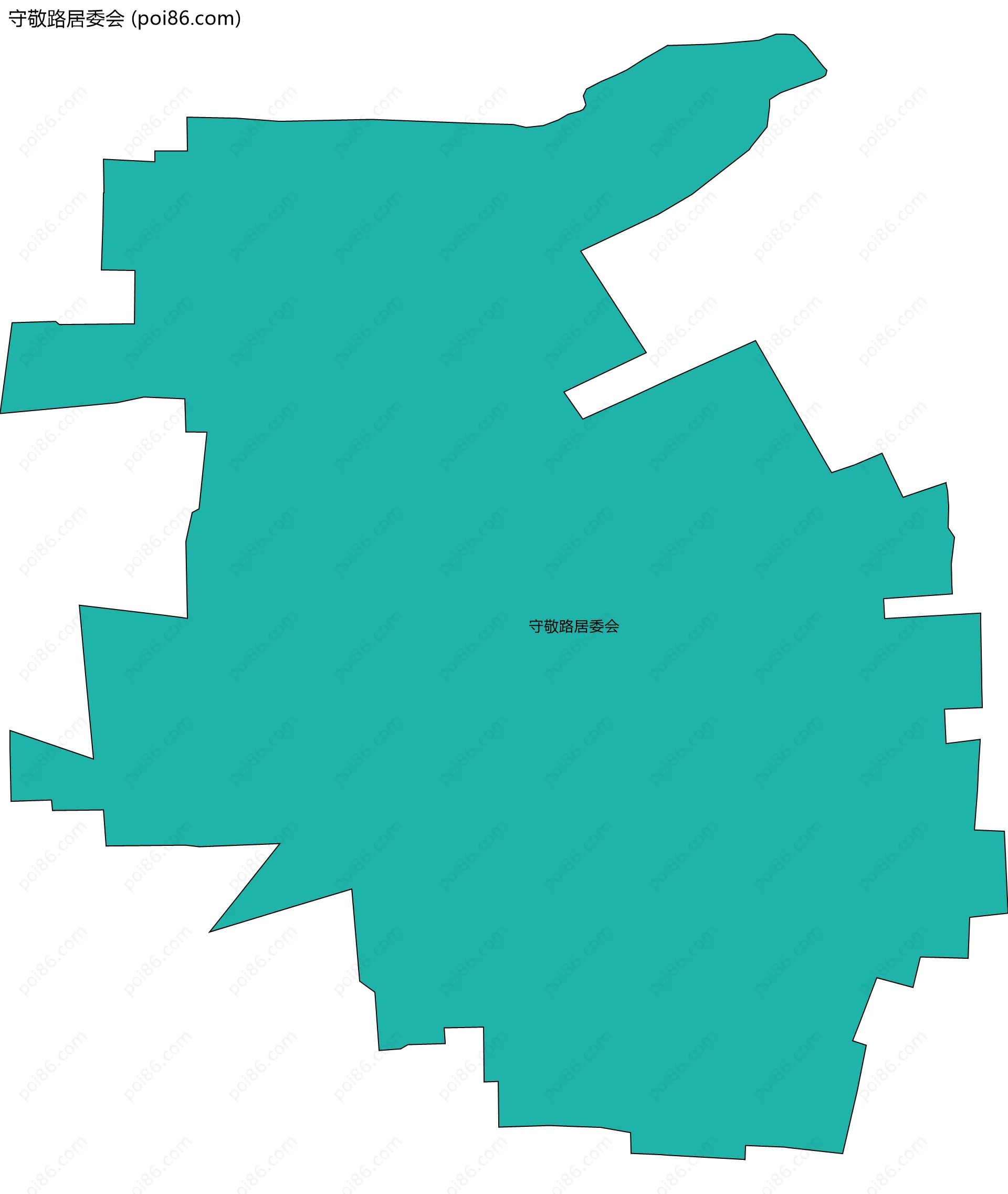 守敬路居委会边界地图