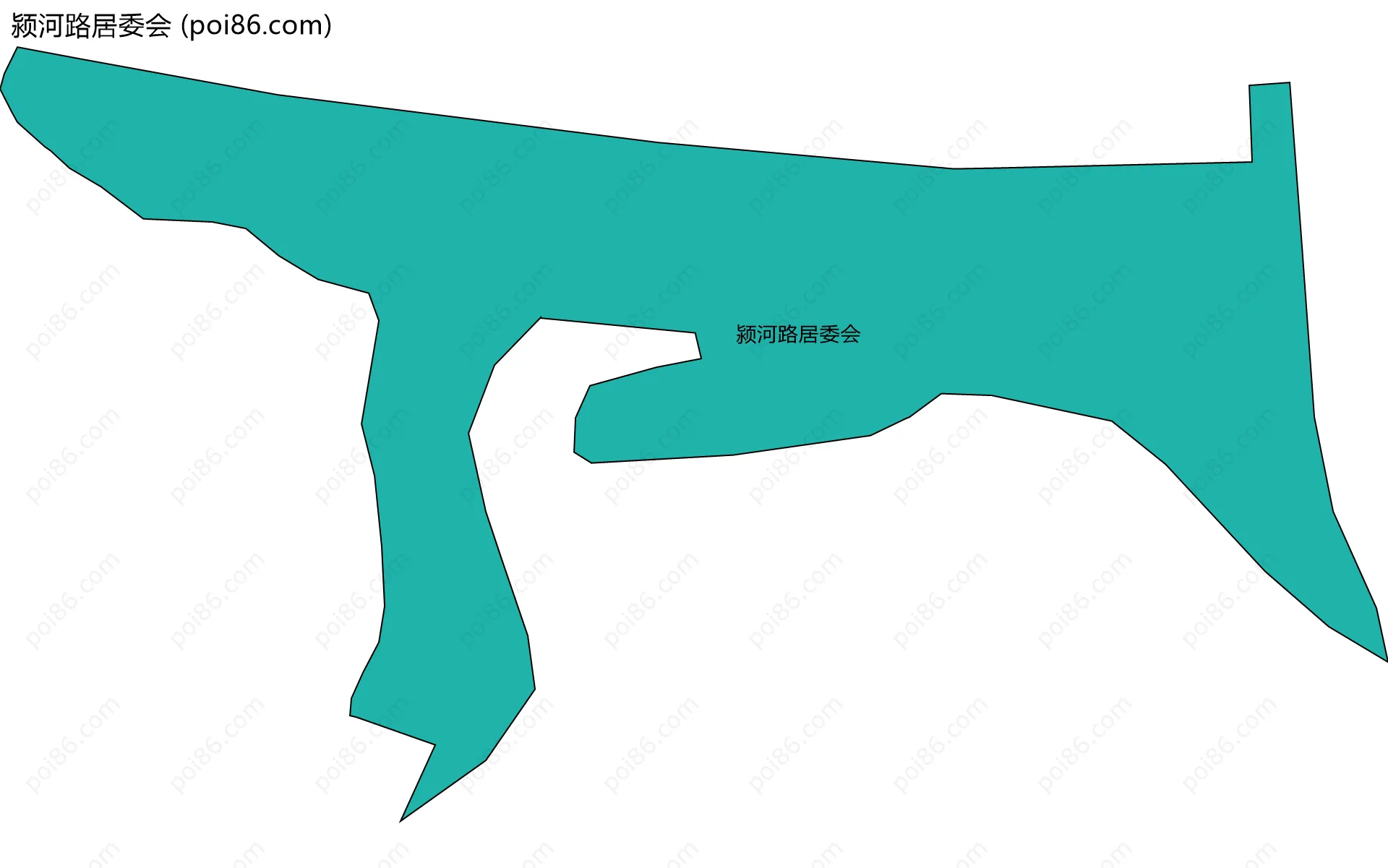 颍河路居委会边界地图