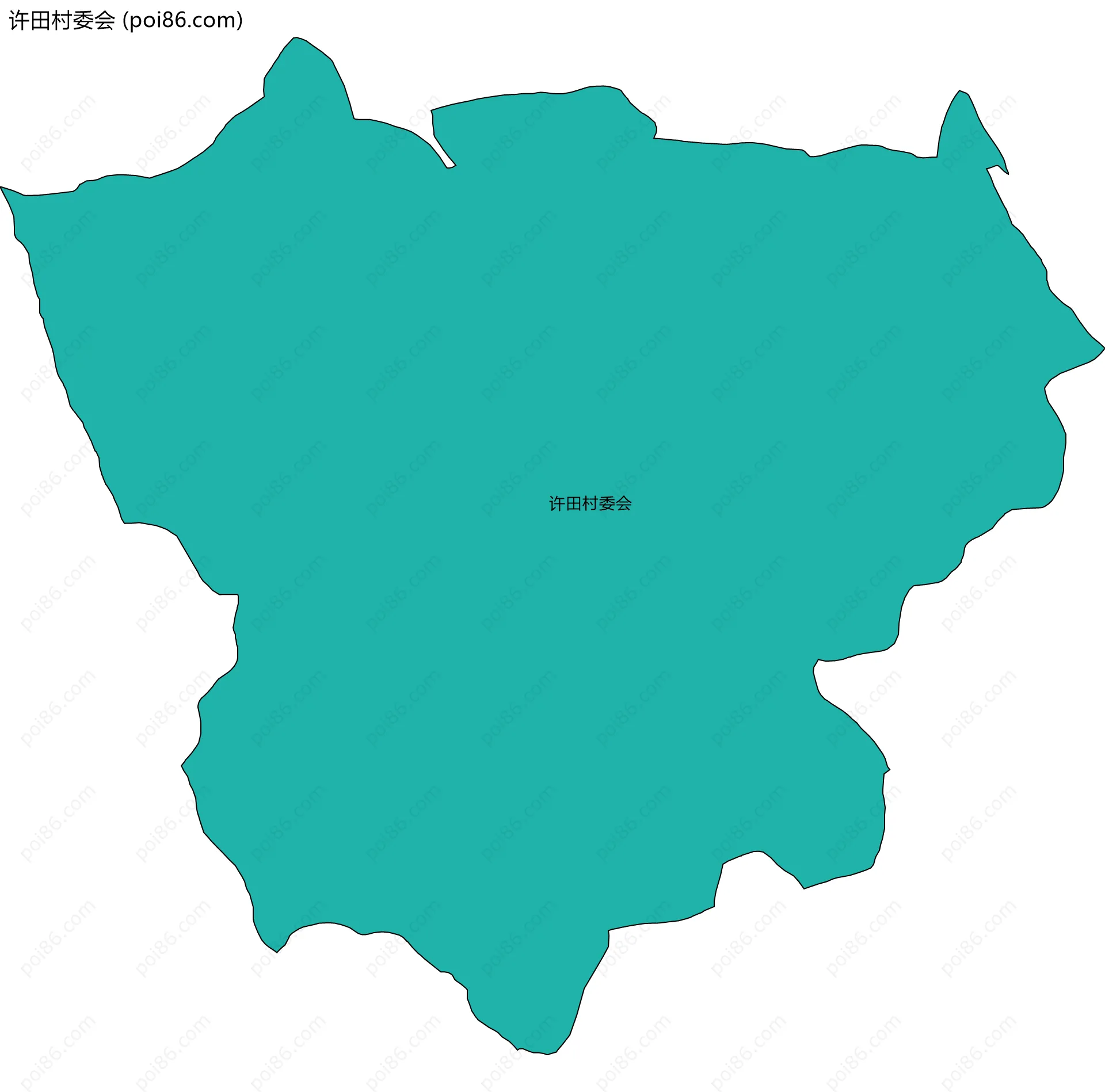 许田村委会边界地图