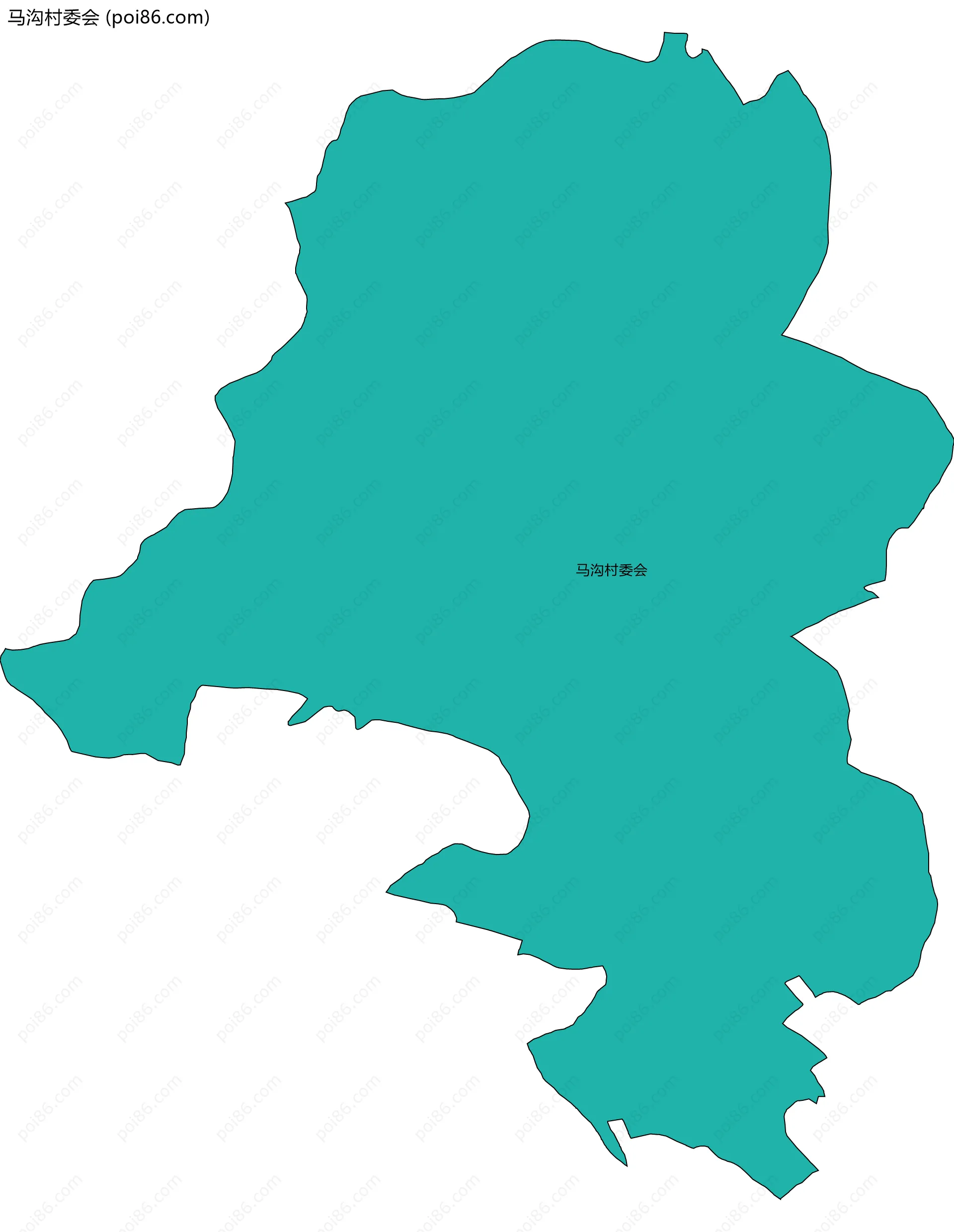 马沟村委会边界地图