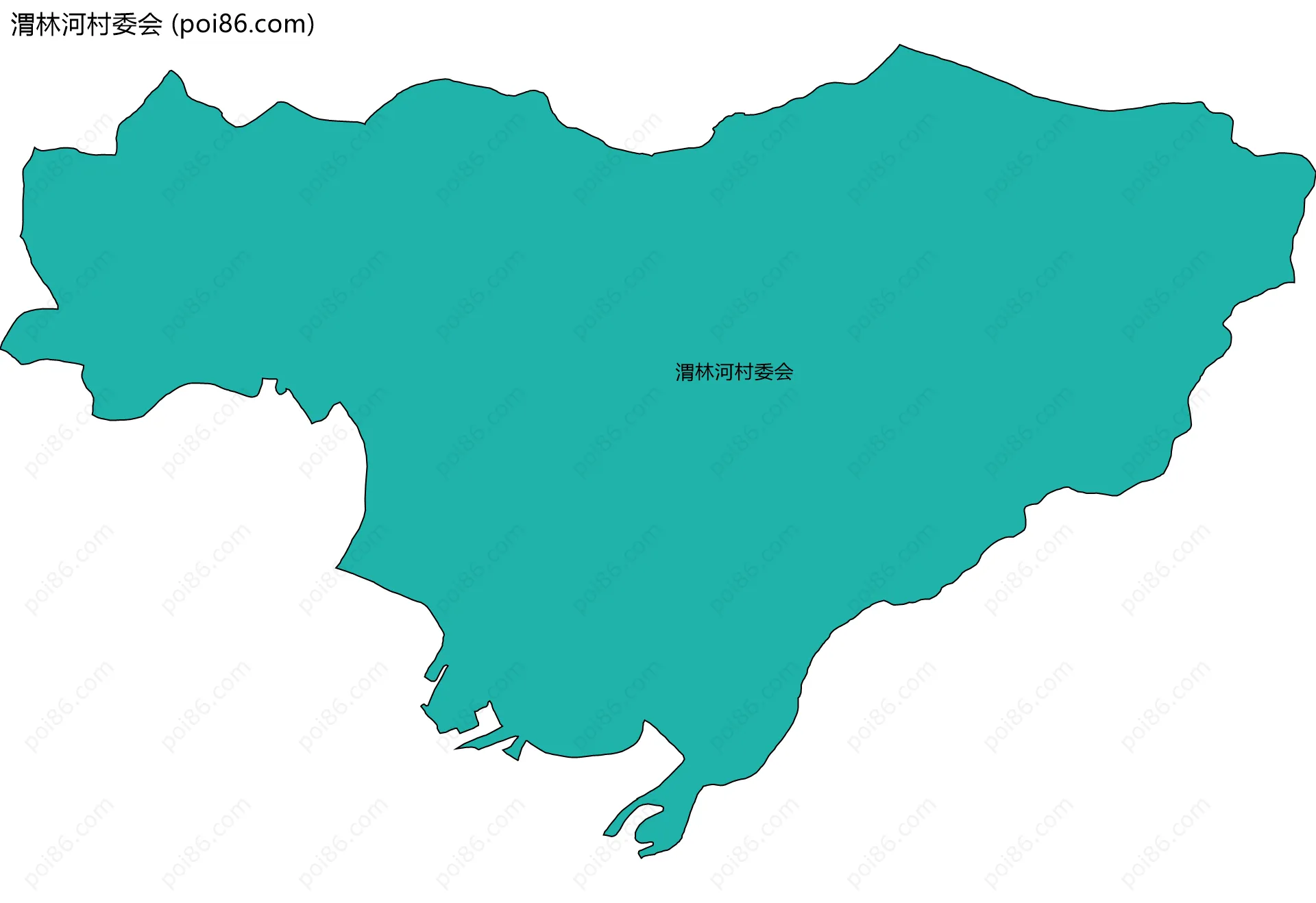 渭林河村委会边界地图