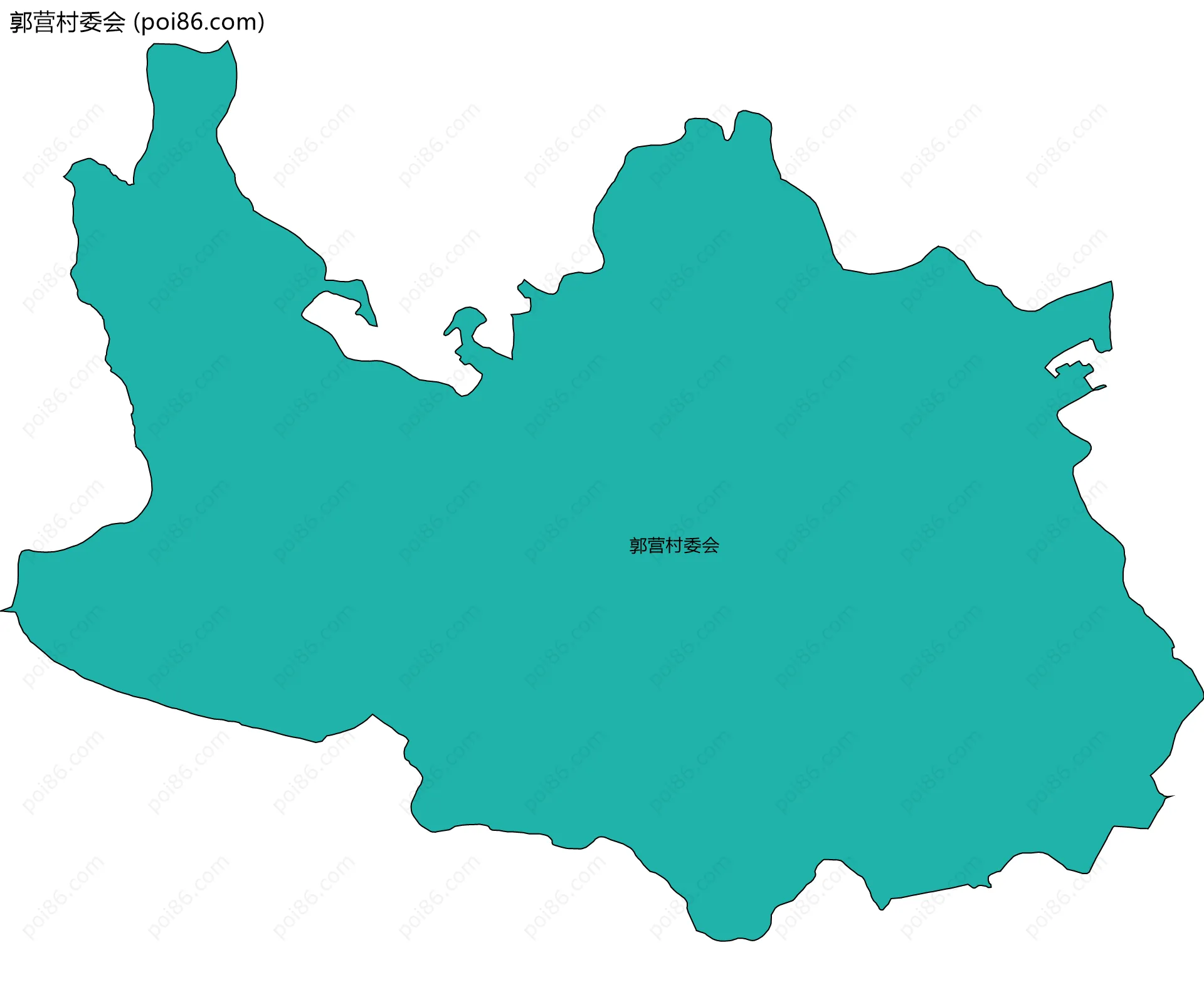 郭营村委会边界地图