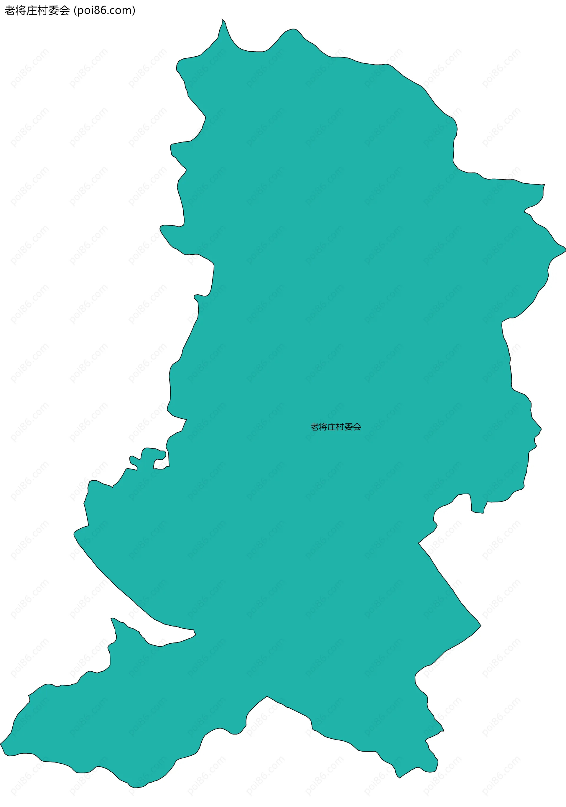老将庄村委会边界地图