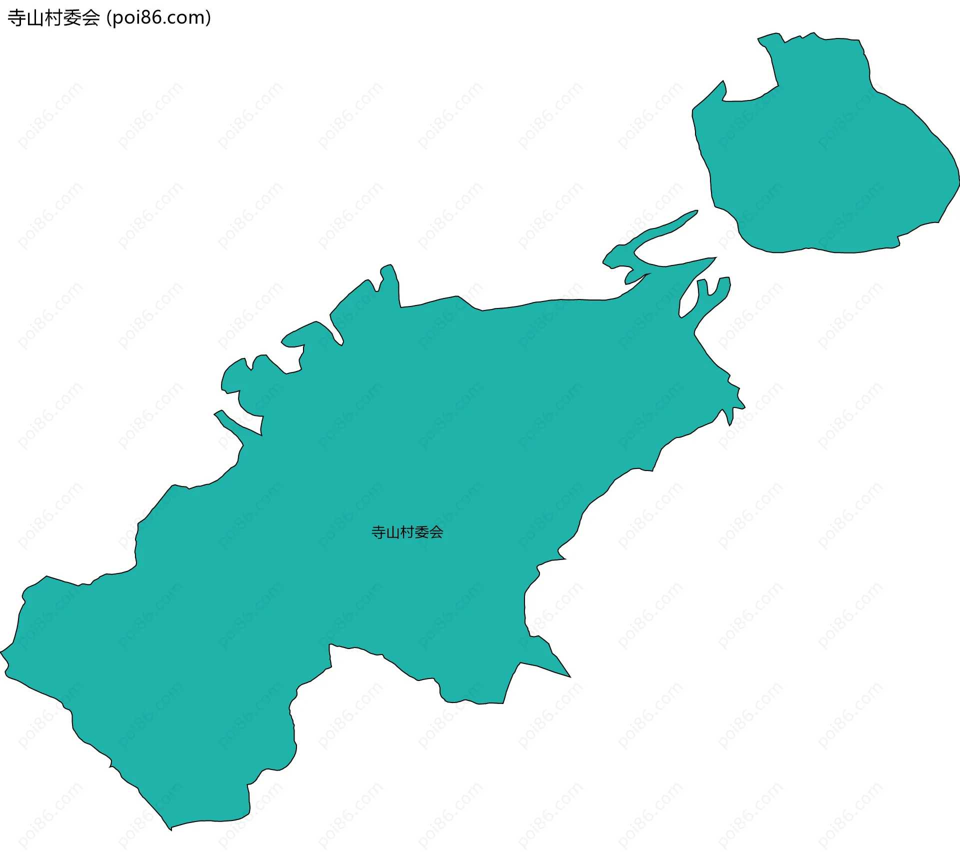 寺山村委会边界地图