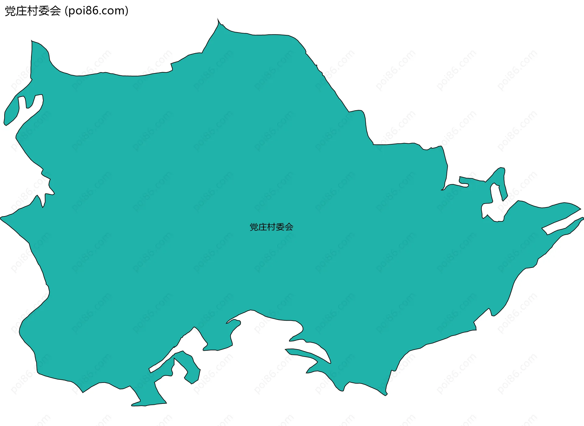 党庄村委会边界地图
