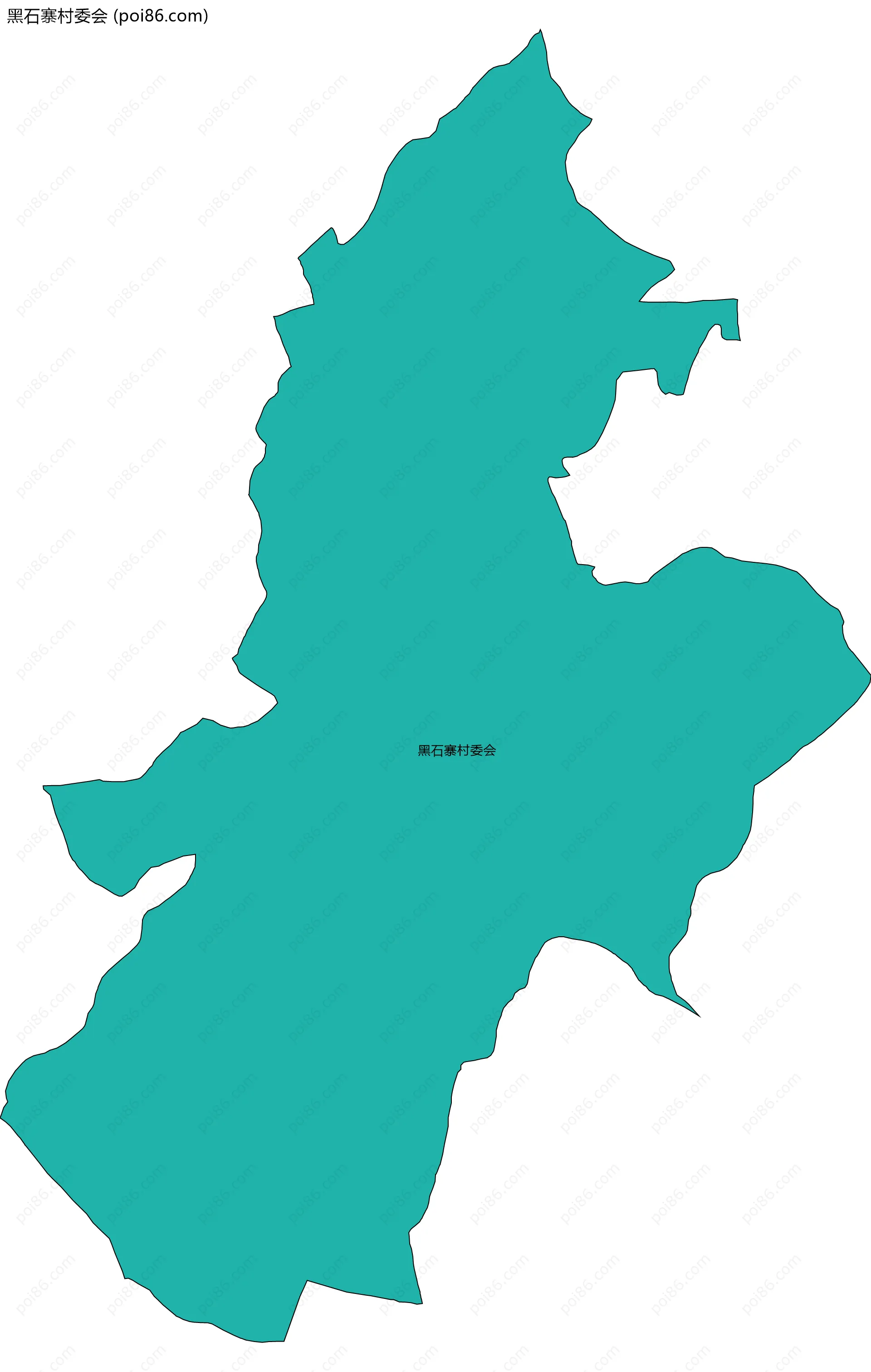 黑石寨村委会边界地图