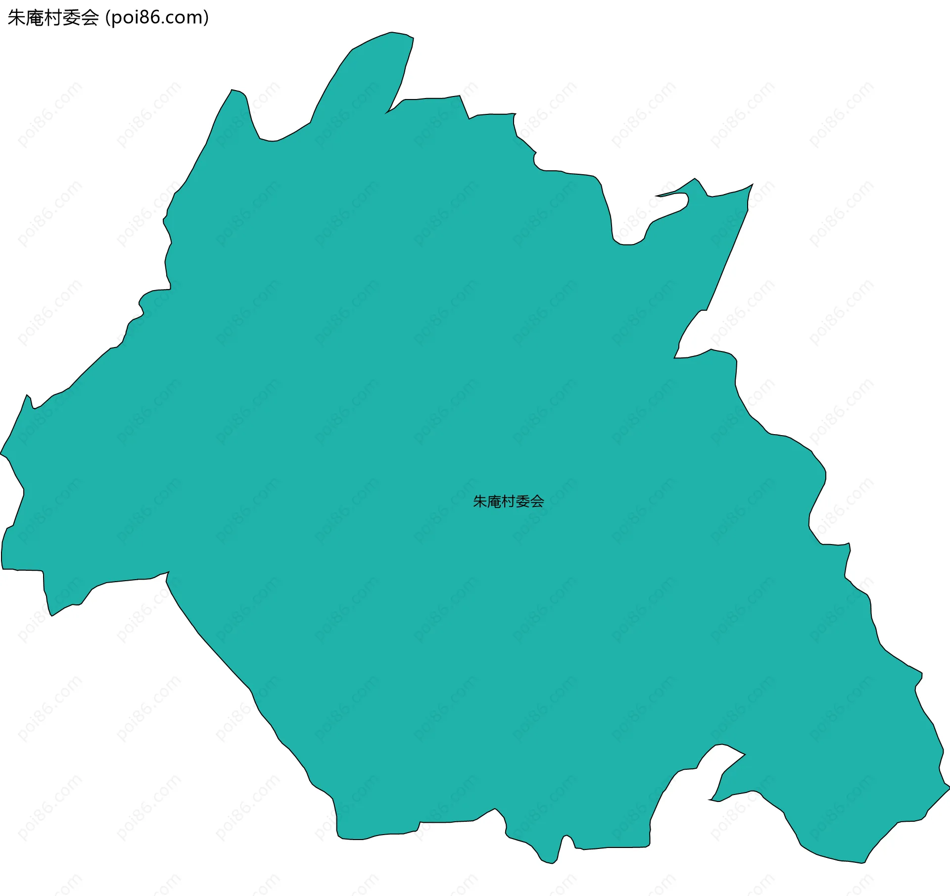 朱庵村委会边界地图