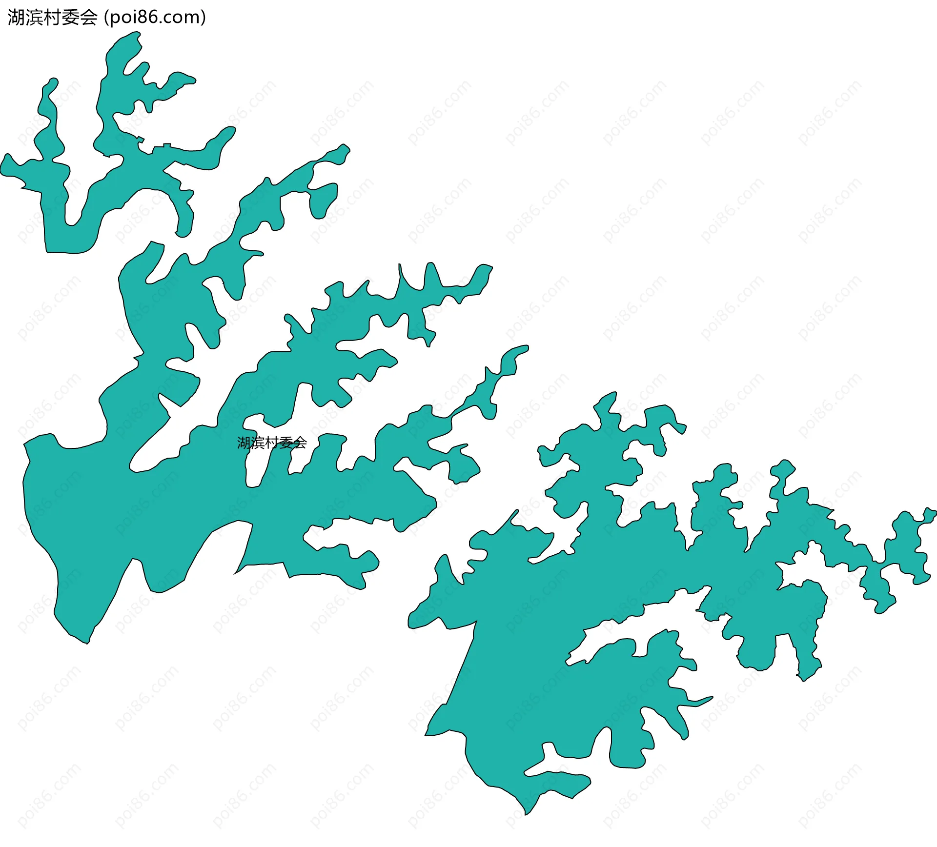 湖滨村委会边界地图