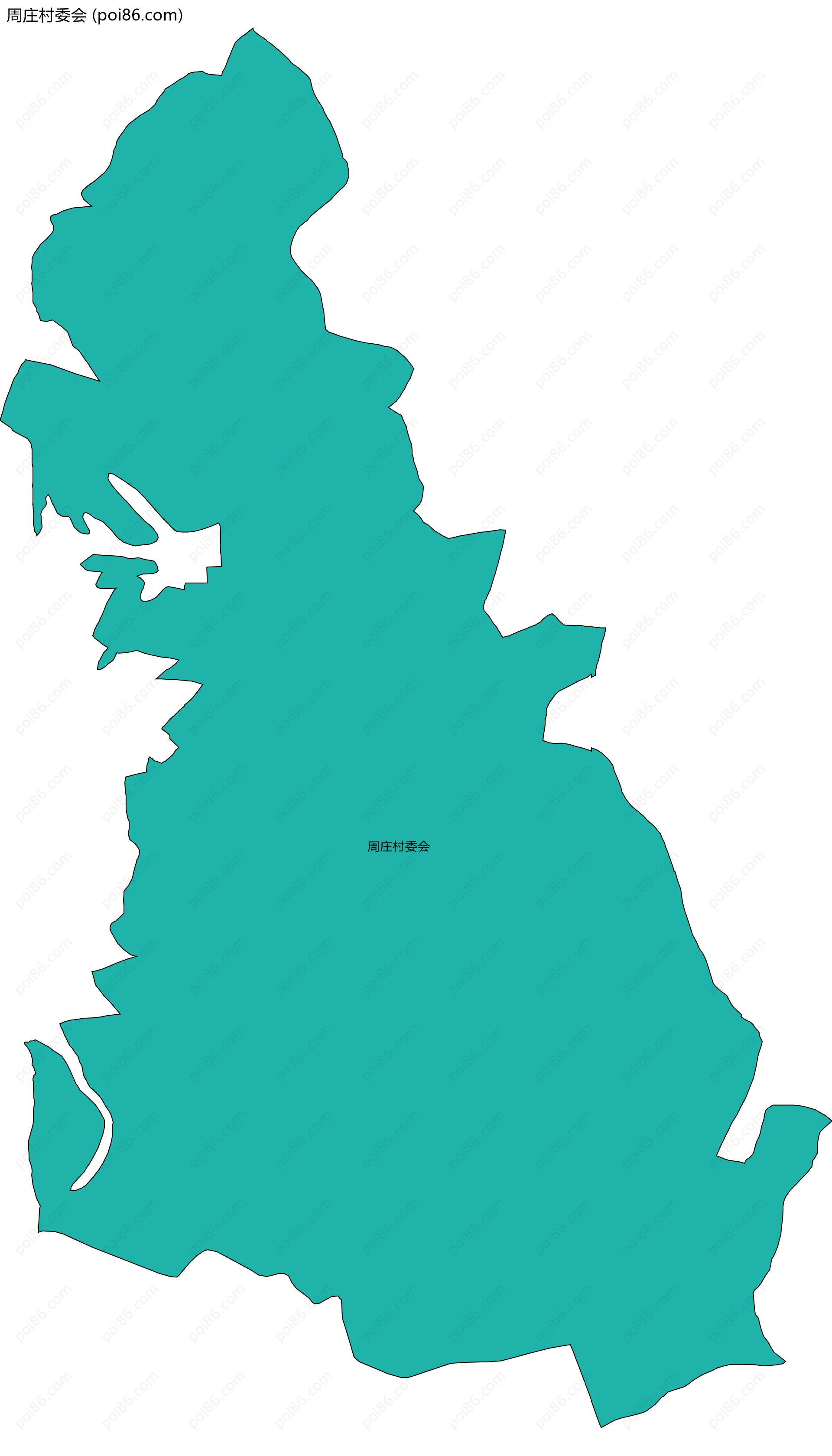 周庄村委会边界地图