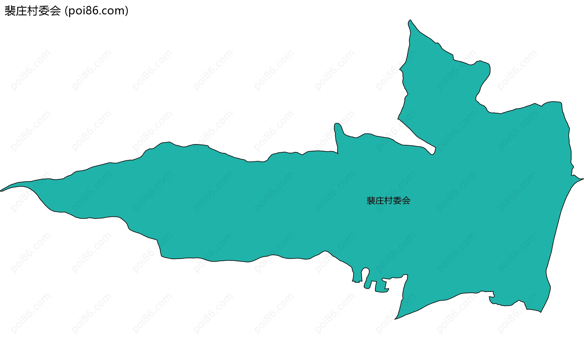 裴庄村委会边界地图