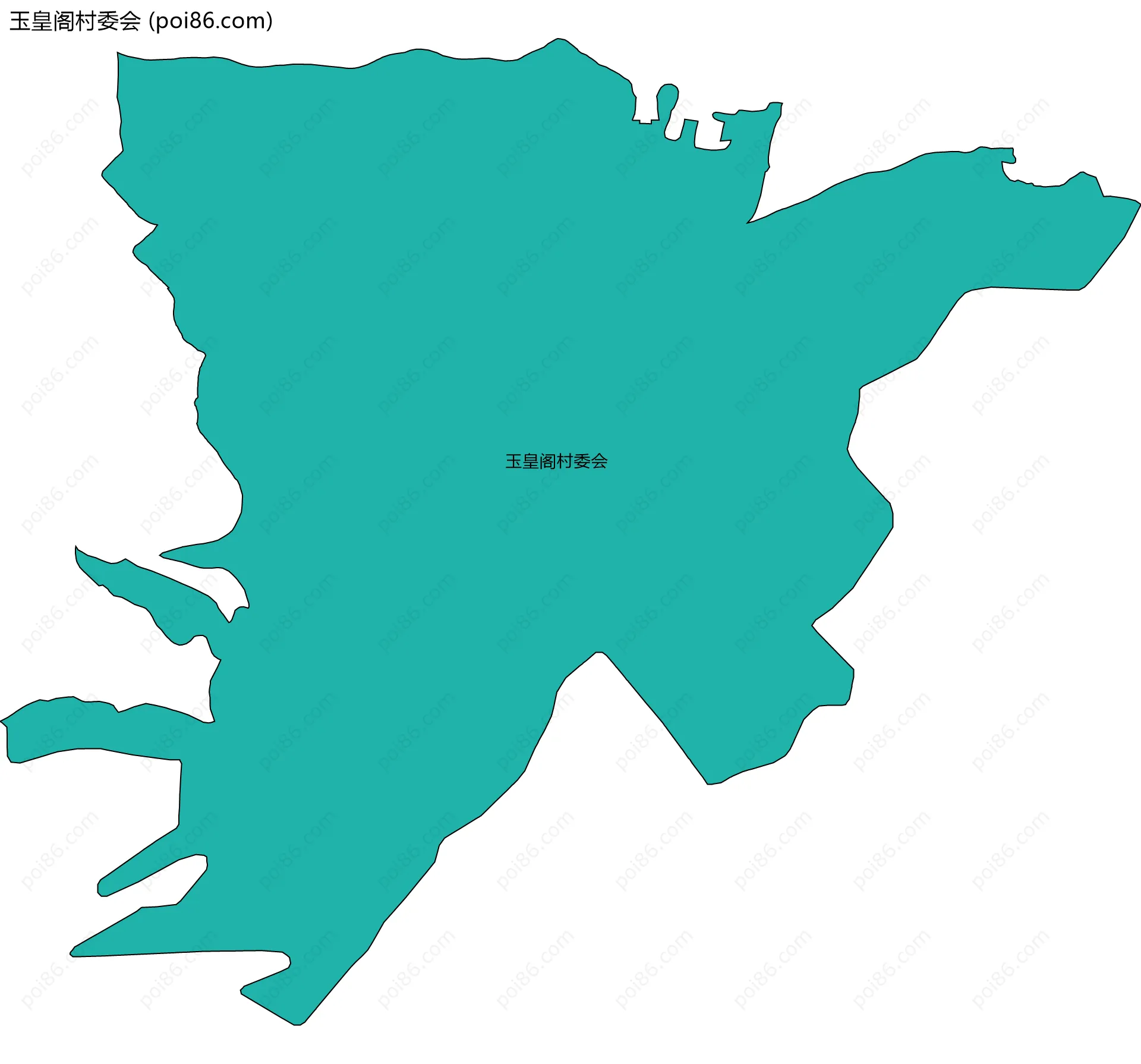 玉皇阁村委会边界地图