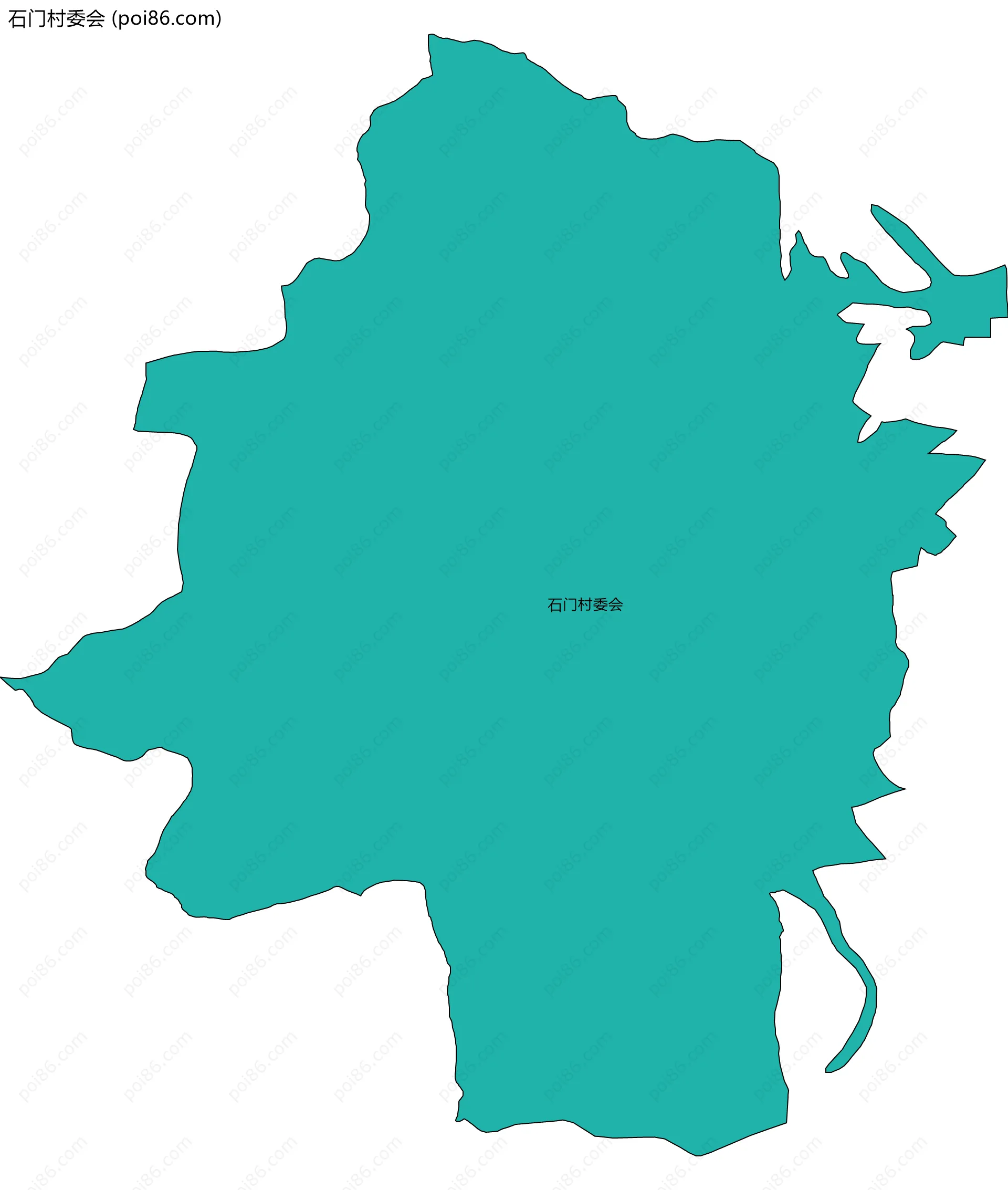 石门村委会边界地图