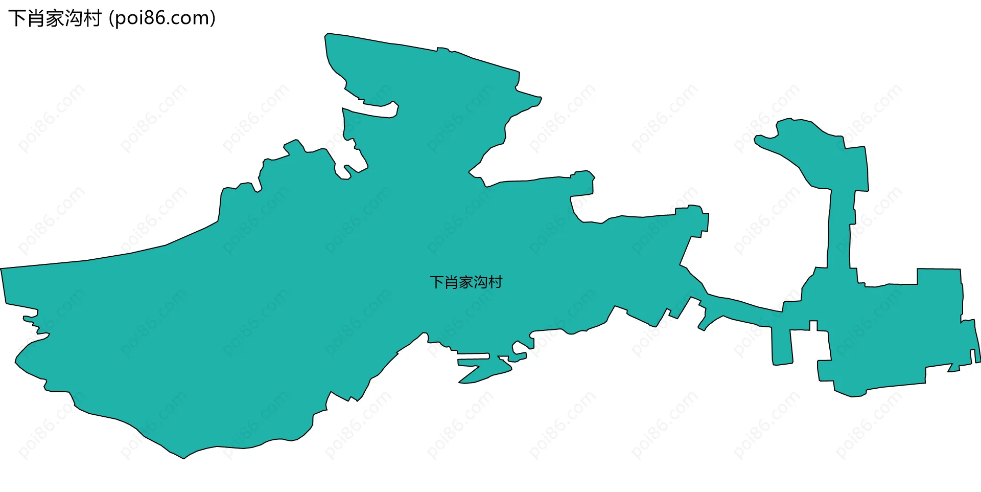 下肖家沟村边界地图