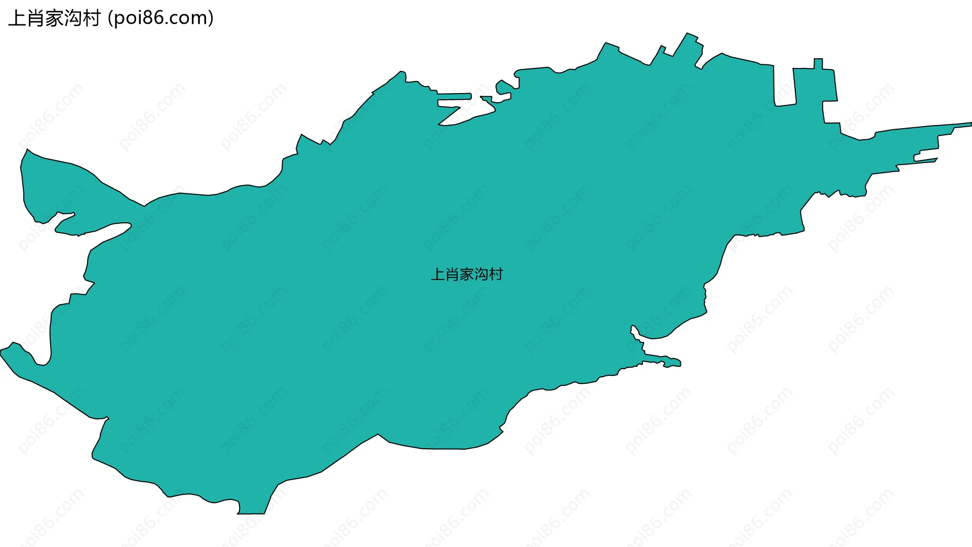 上肖家沟村边界地图