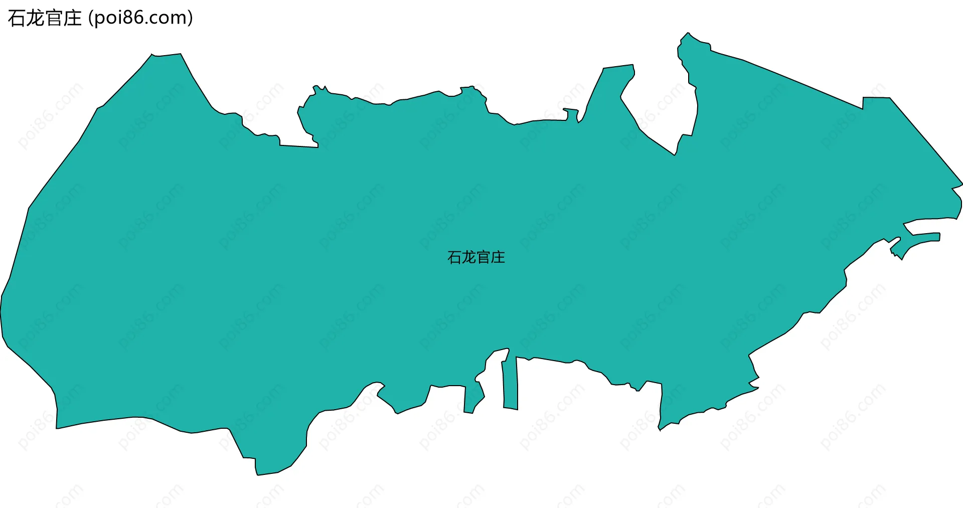 石龙官庄边界地图