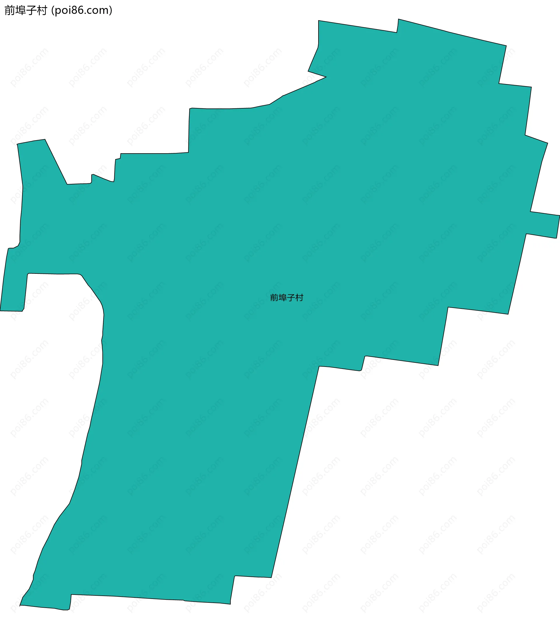 前埠子村边界地图