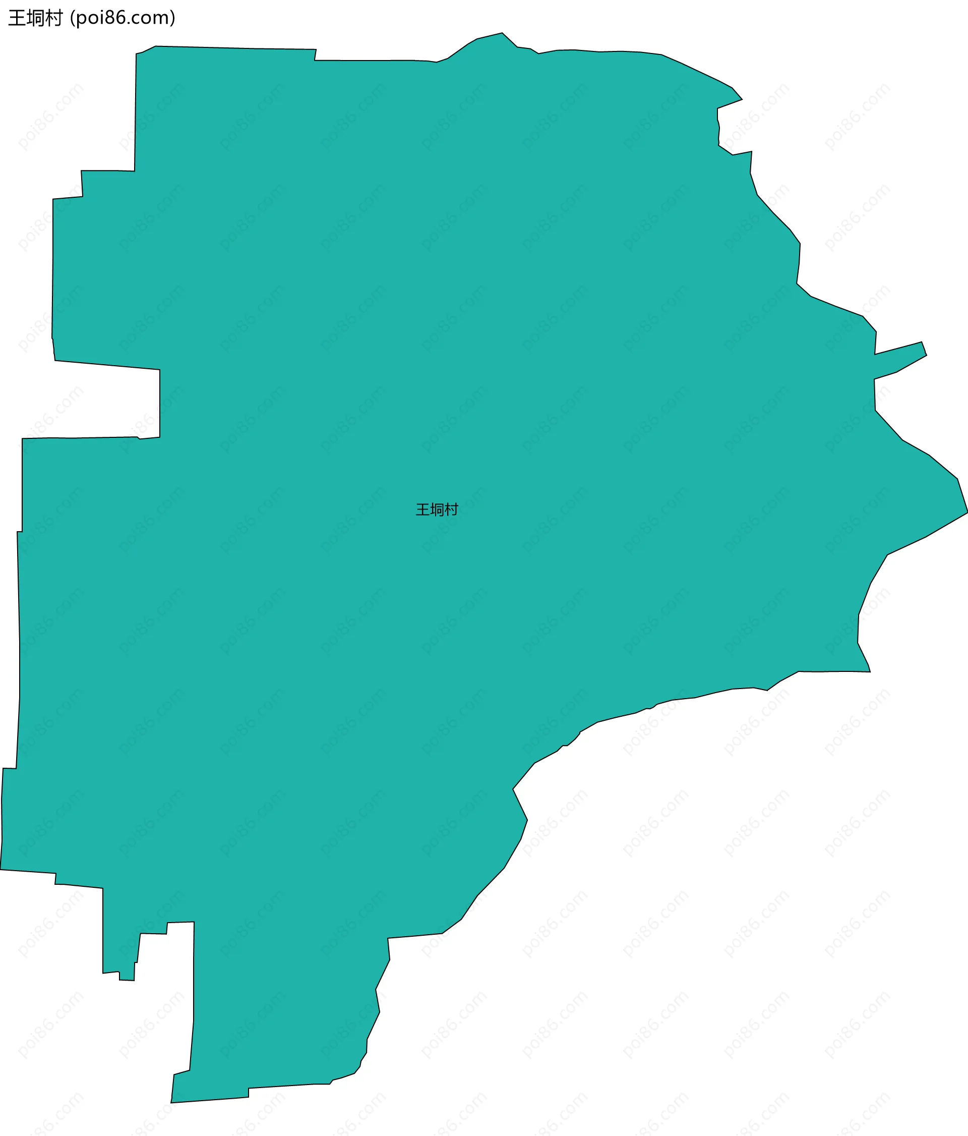 王垌村边界地图