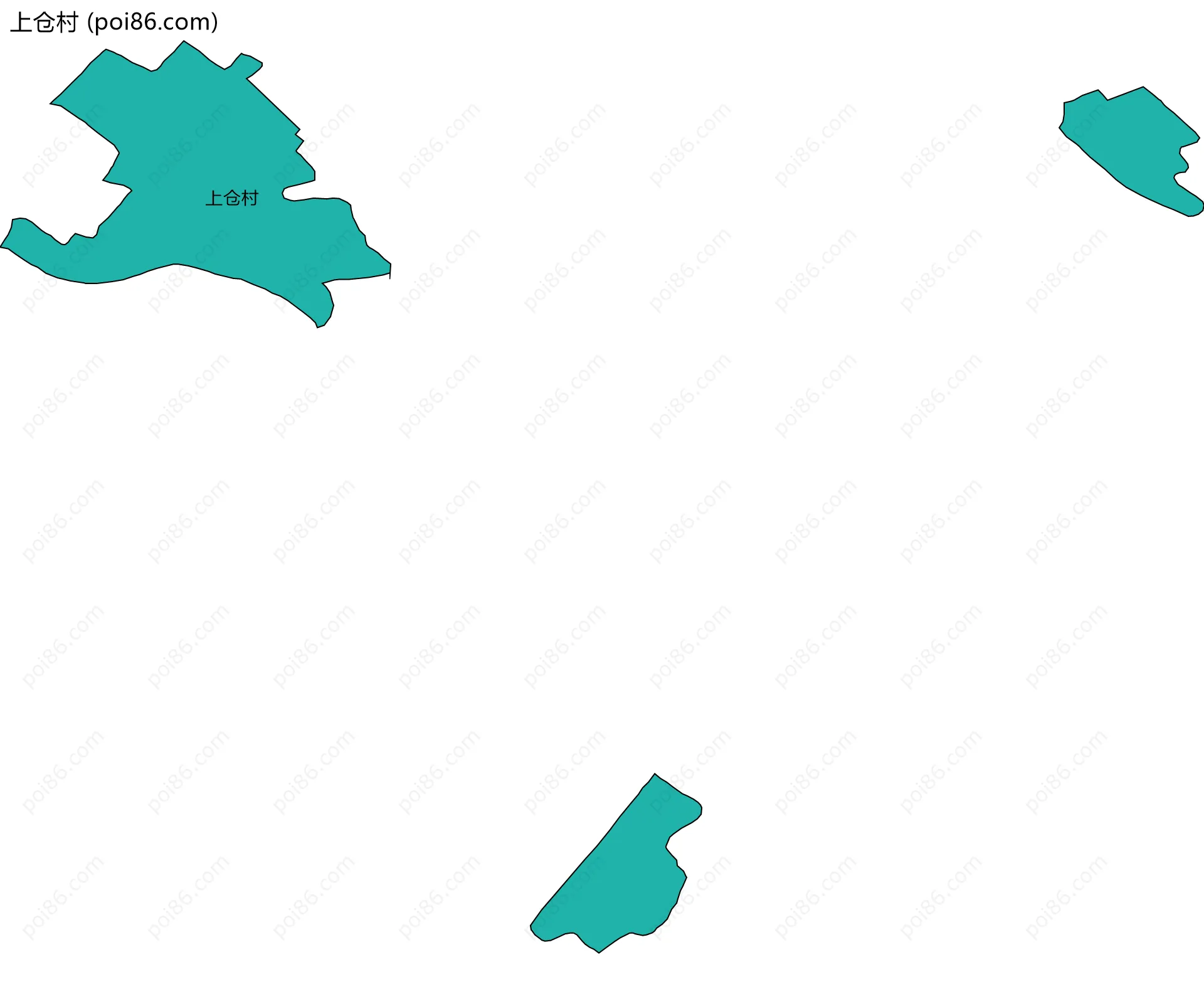 上仓村边界地图