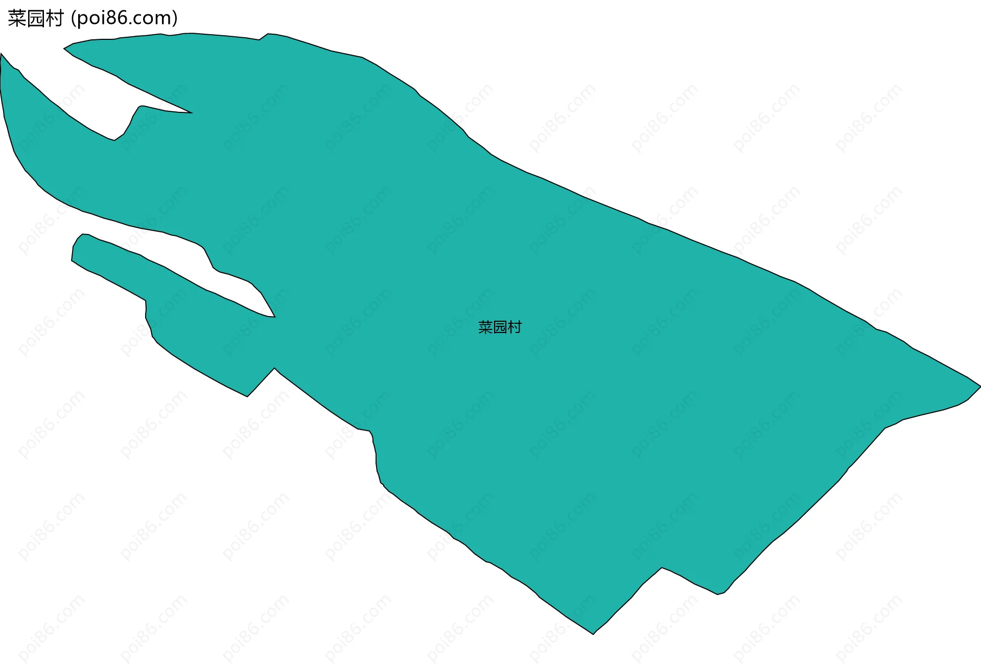 菜园村边界地图