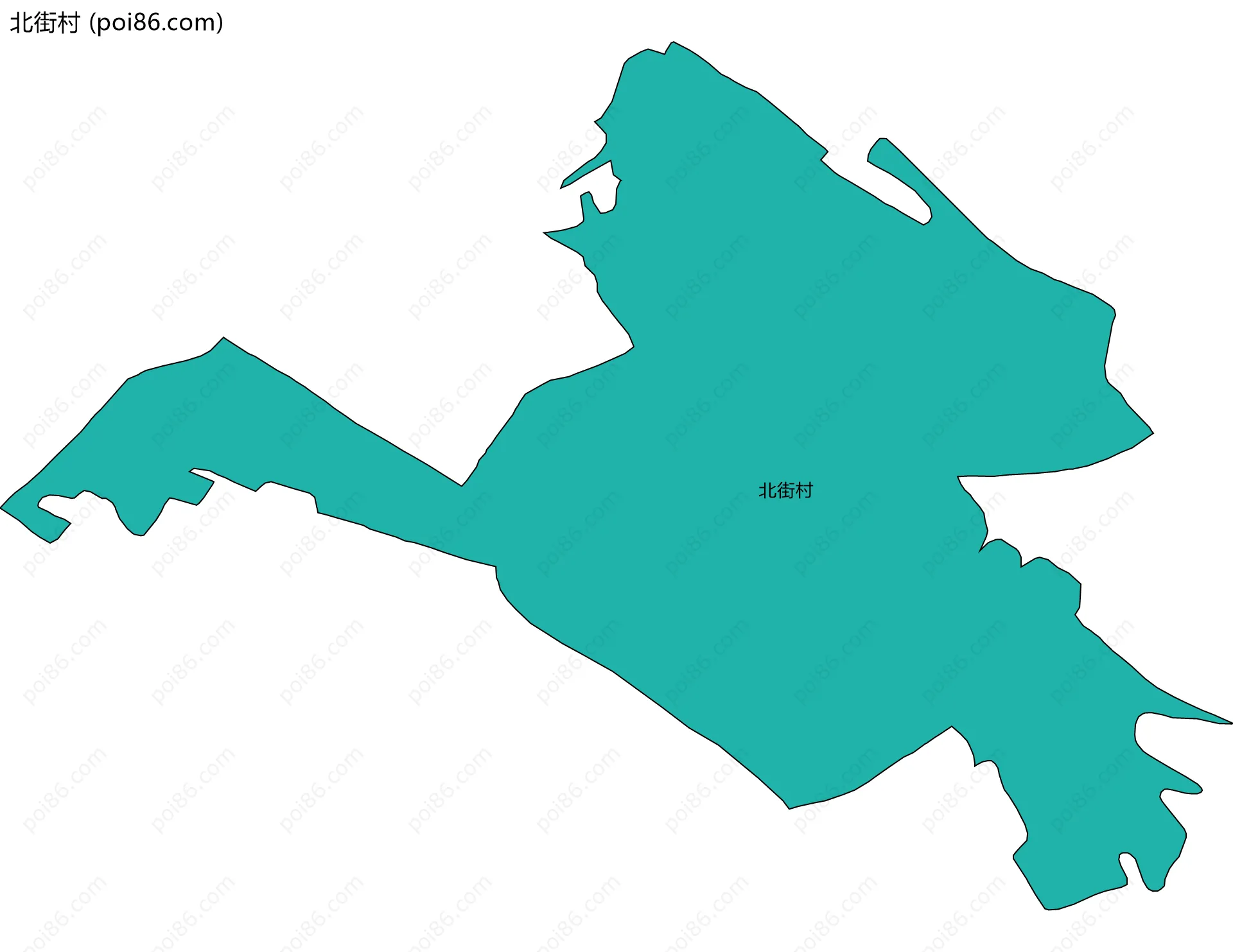 北街村边界地图