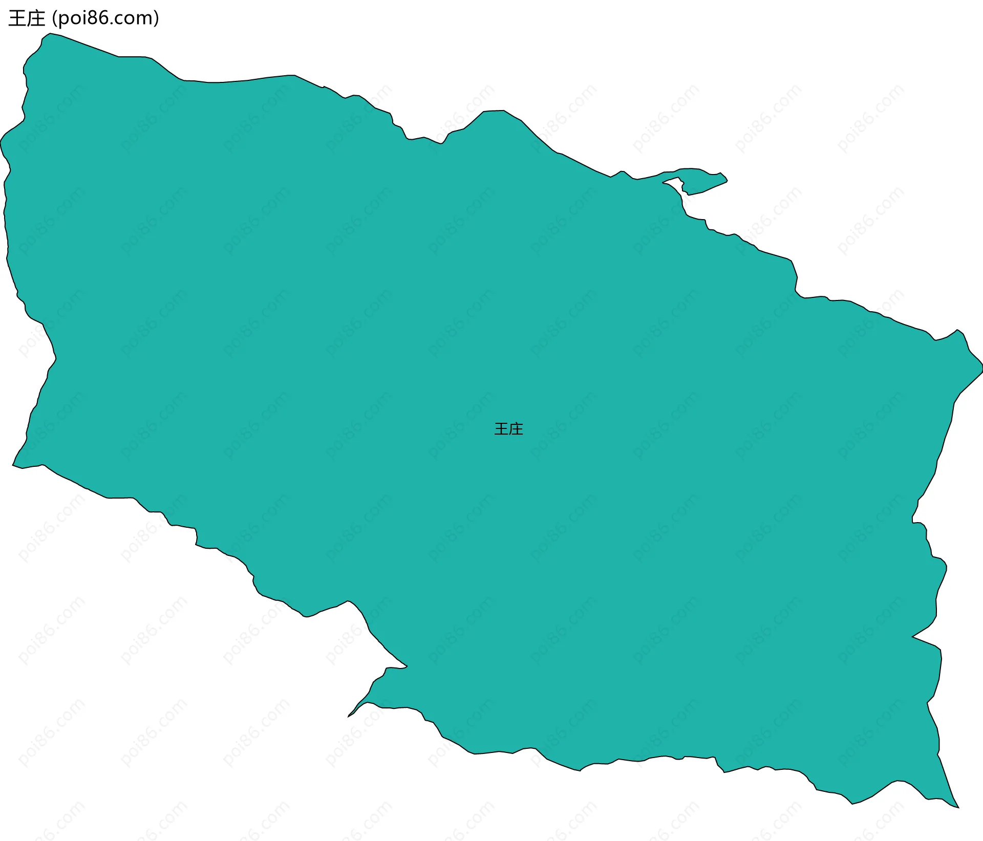 王庄边界地图